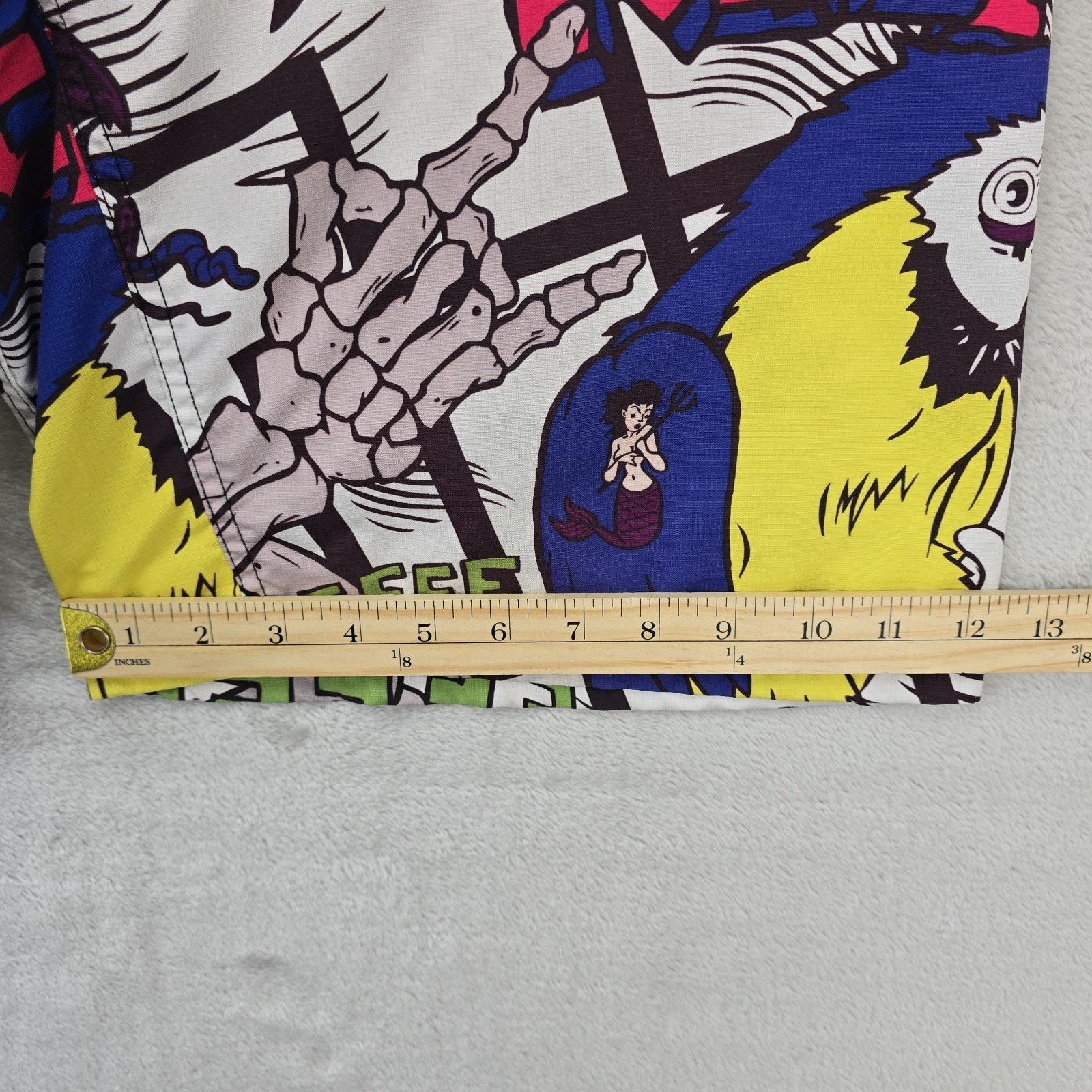 REEF Vtg Reef Board Shorts 32 AOP Had Hatter Skulls Y2K Surf Size US 32 / EU 48 - 9 Thumbnail