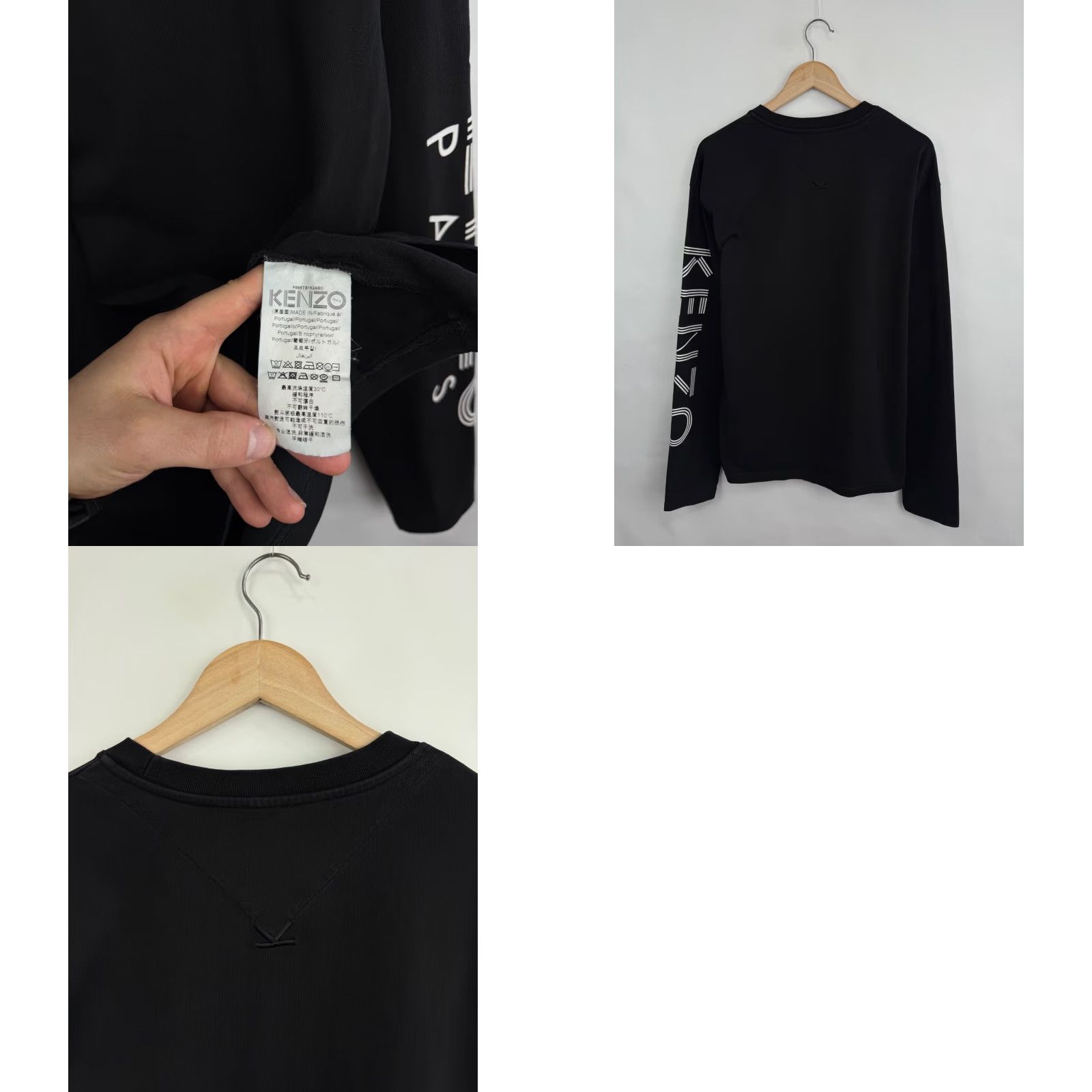 Kenzo KENZO Paris France Long Sleeve Retro Hype T-Shirt XL Black Size US XL / EU 56 / 4 - 8 Thumbnail