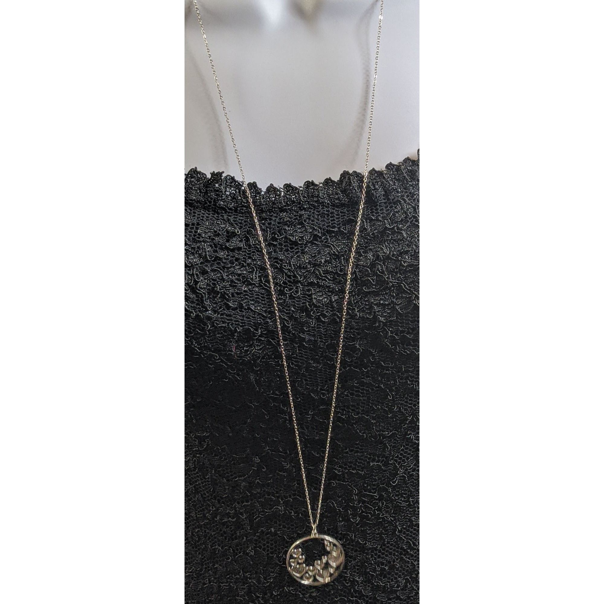 Other Sparkly Heart Pendant Necklace With Rhinestones Size ONE SIZE - 2 Thumbnail