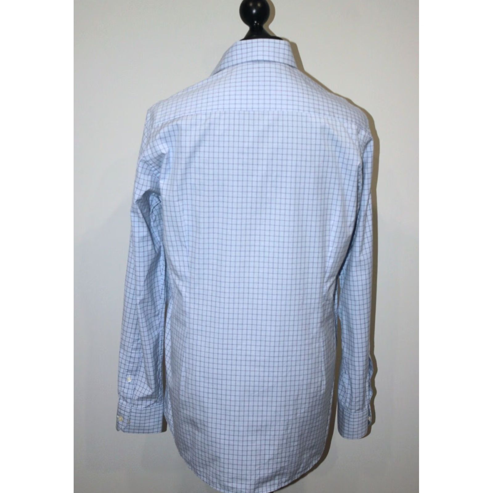 Eton Eton Shirt Mens 44, 17 1/2 Blue Regular Collar Button Cuff Business-Regular Shirt, Size 44, 17 1/2, Blue, Men, Eton, Shirt, 90s? Size US XXL / EU 58 / 5 - 4 Thumbnail