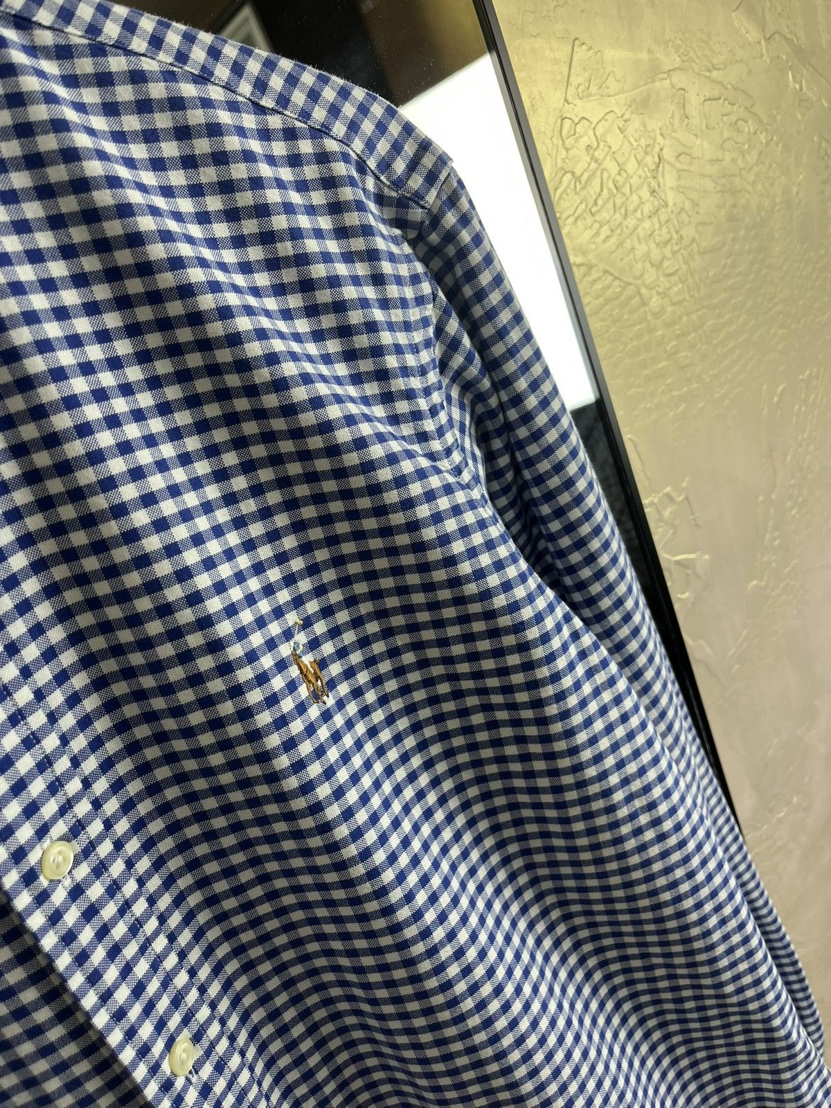 Polo Ralph Lauren Polo Ralph Lauren Gingham Crisp Cotton Button-Down Shirt Size US L / EU 52-54 / 3 - 3 Thumbnail