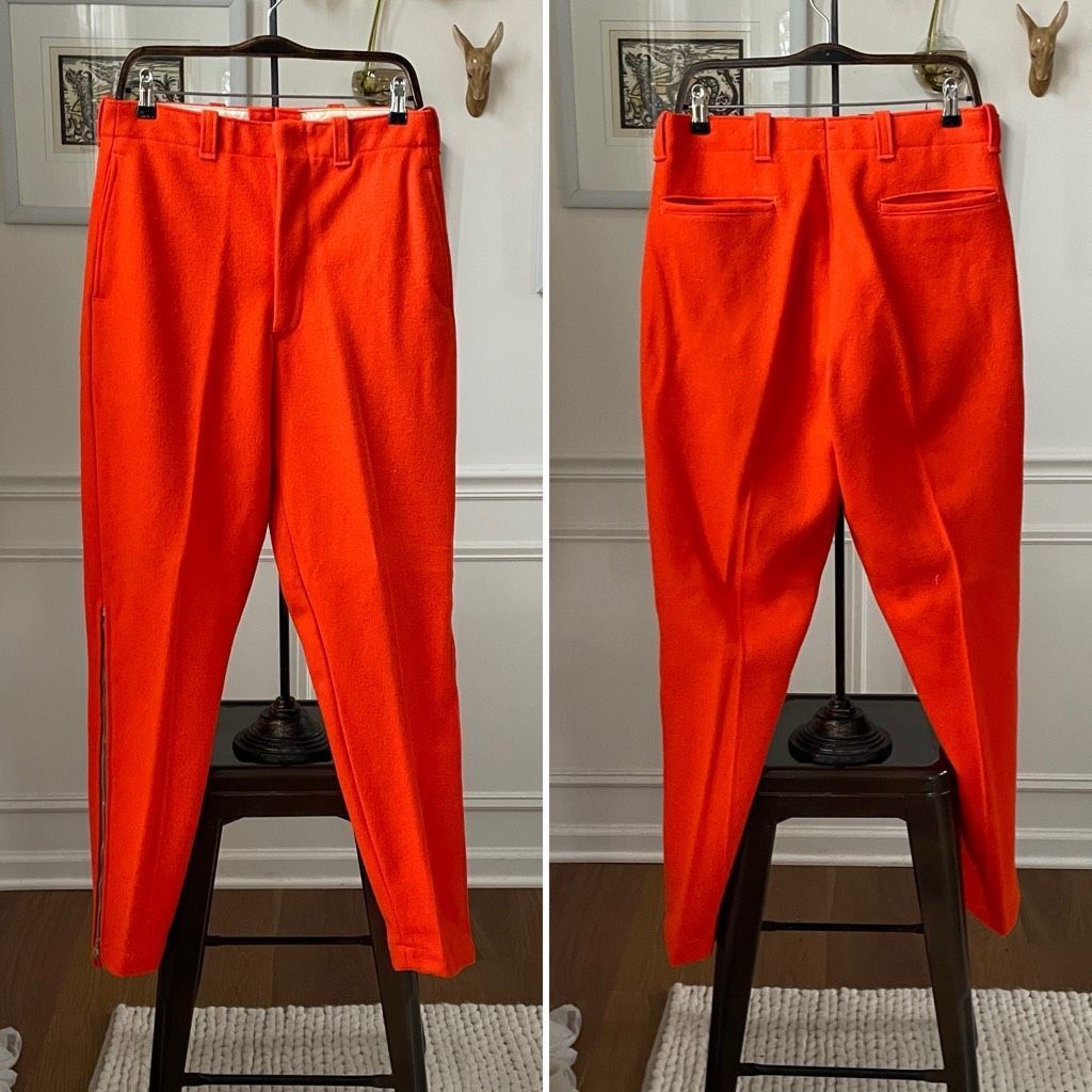 Vintage Vintage 60s 70s Gander Mountain Orange Wool Outdoors Hunting Size US 30 / EU 46 - 1 Thumbnail