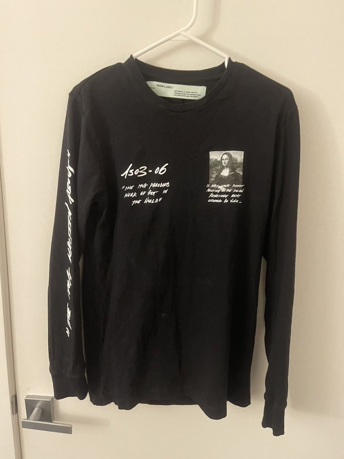 Off-White Off-White Long Sleeve T-shirt Mona Lisa Size US S / EU 44-46 / 1 - 4 Thumbnail