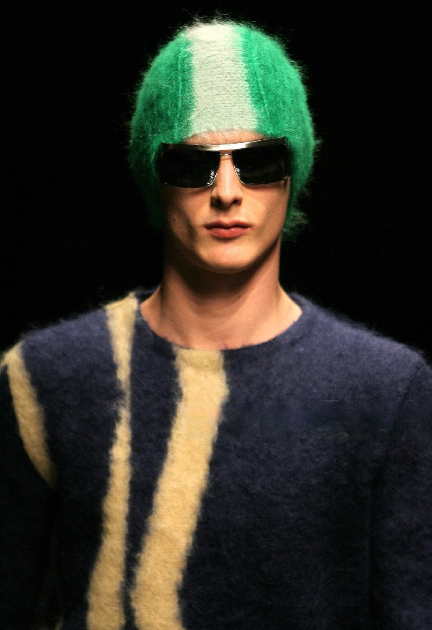 Prada Mohair Mohawk Beanie Hat FW 2007 Runway Size ONE SIZE - 9 Thumbnail
