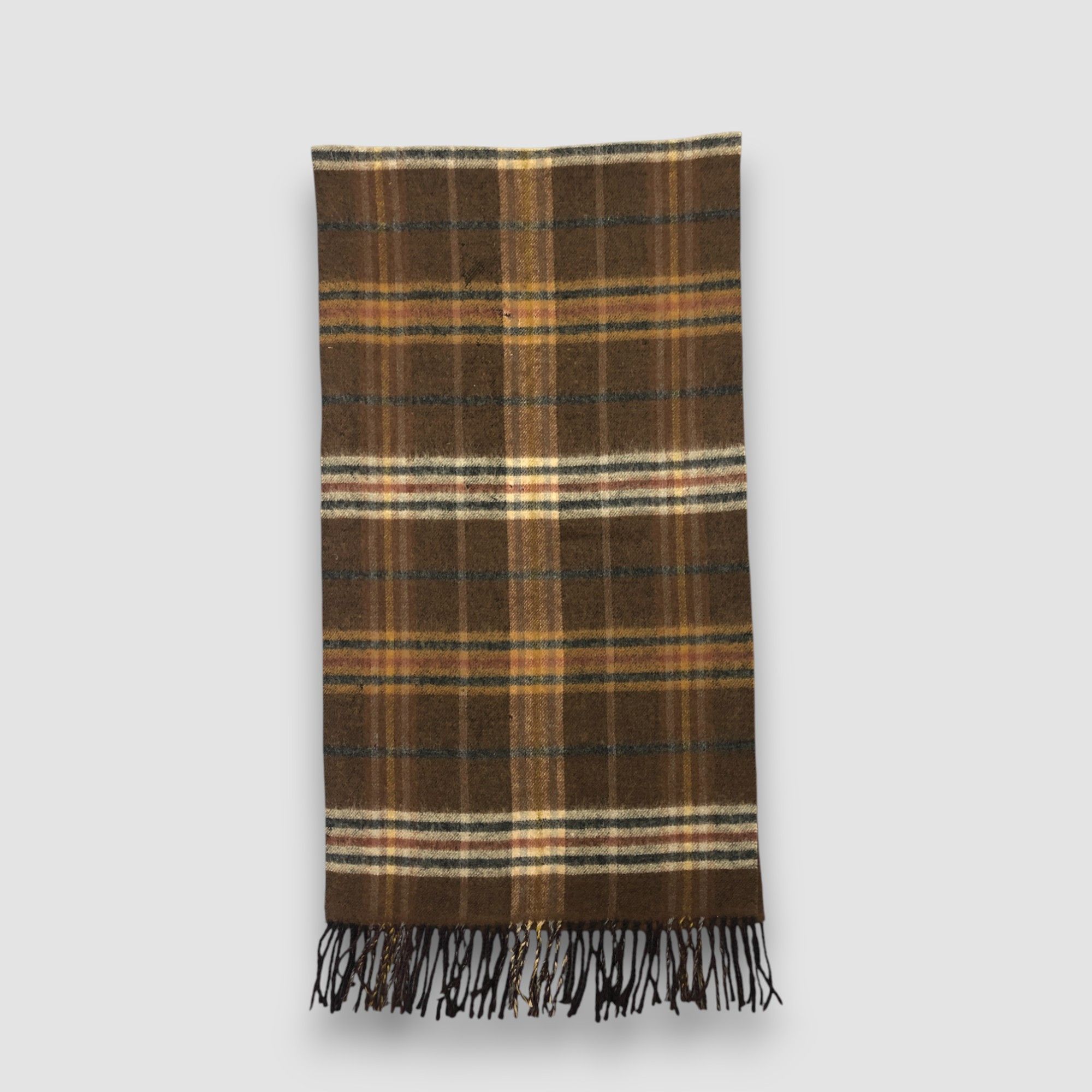 Aquascutum Vintage Aquascutum Scarf Muffler Wool Fringe Winter Scarves Size ONE SIZE - 4 Thumbnail