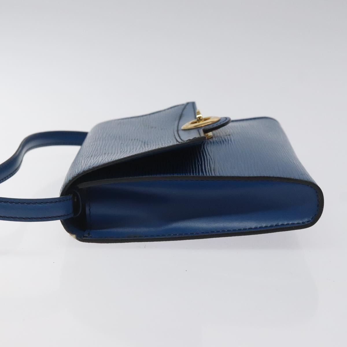 Louis Vuitton LOUIS VUITTON Epi Pochette Arche Shoulder Bag Blue M52575 Size ONE SIZE - 4 Thumbnail