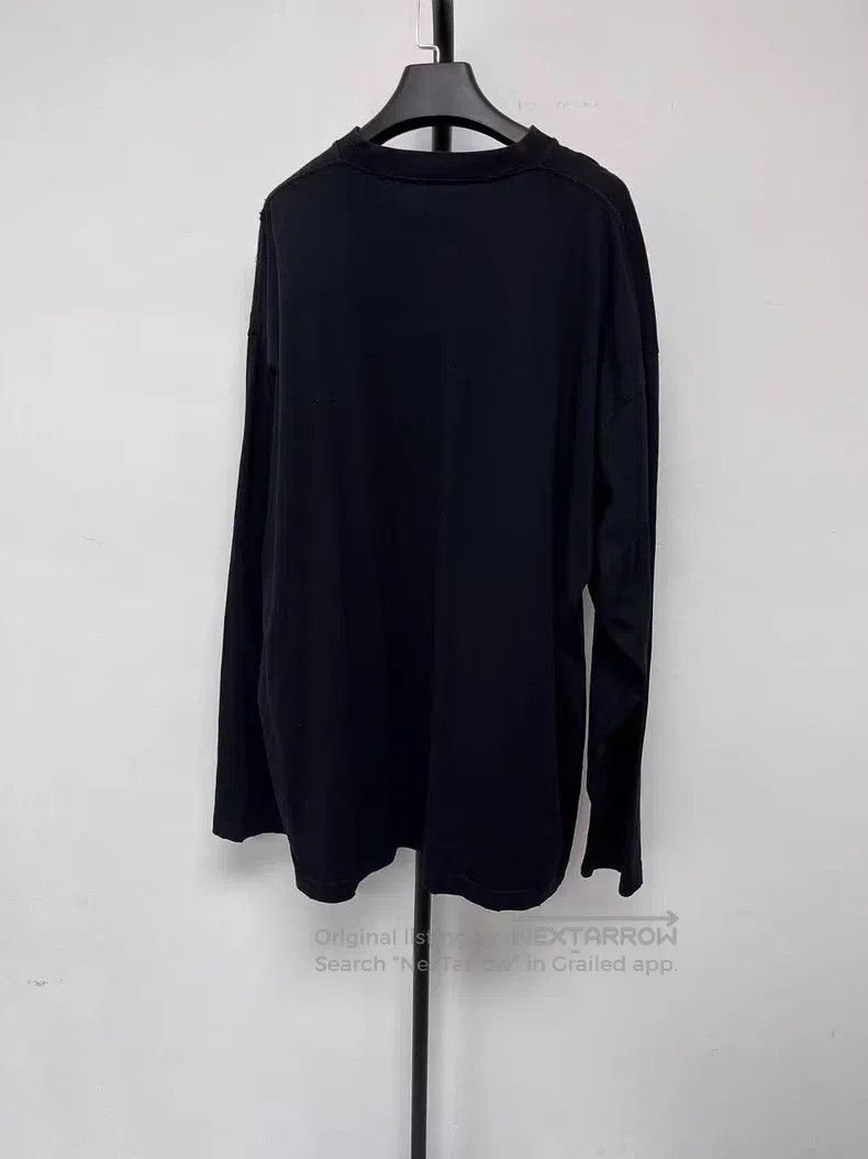 Balenciaga Balenciaga Cracked Printed Logo Long Sleeve T-Shirt Size US M / EU 48-50 / 2 - 2 Thumbnail
