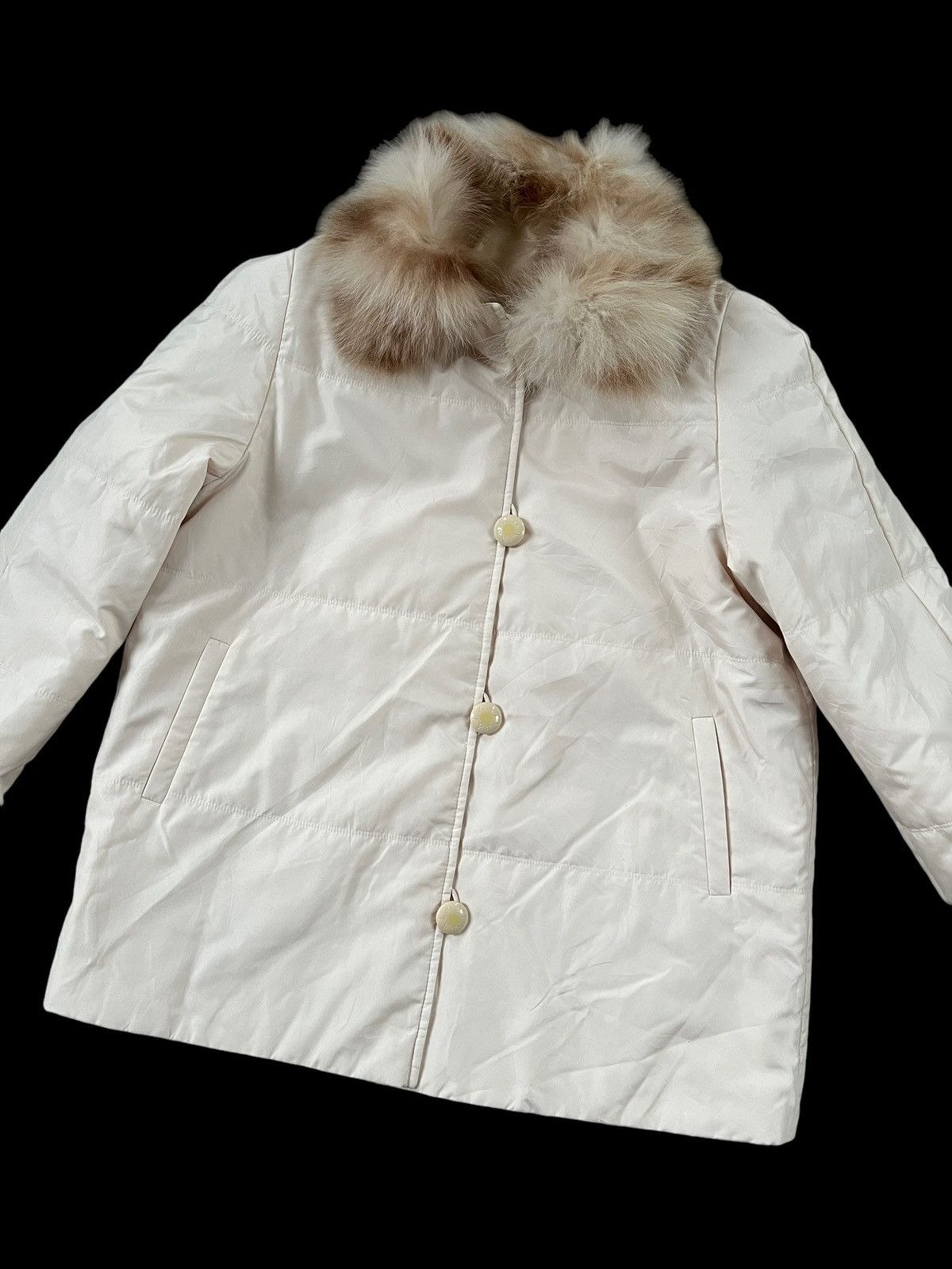 Balmain Vintage 90s Balmain Reversible Fur Silk Coat Size M / US 6-8 / IT 42-44 - 20 Thumbnail