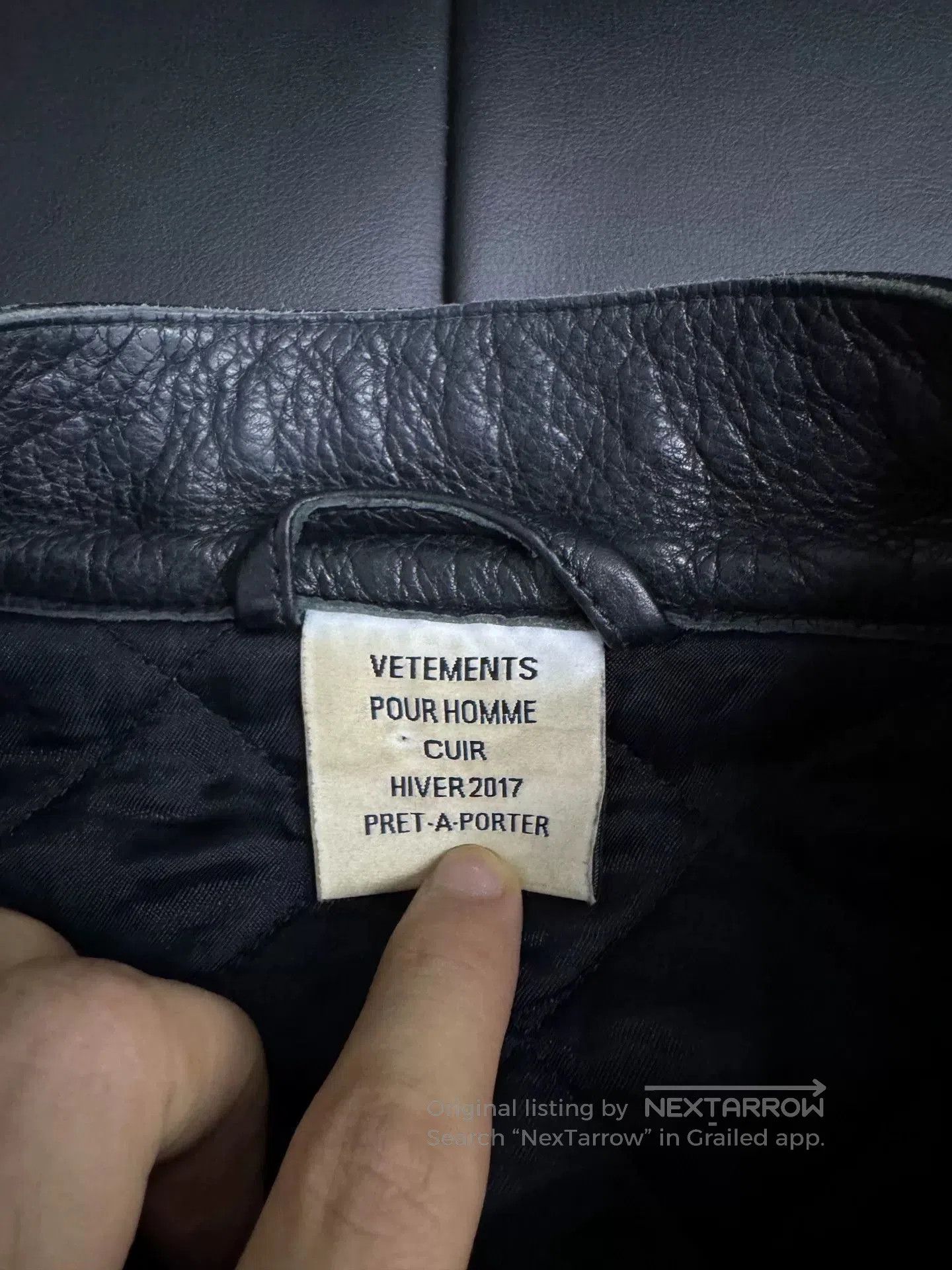 Vetements Vetements FW17 Black Moto Leather Jacket. Size US L / EU 52-54 / 3 - 4 Thumbnail
