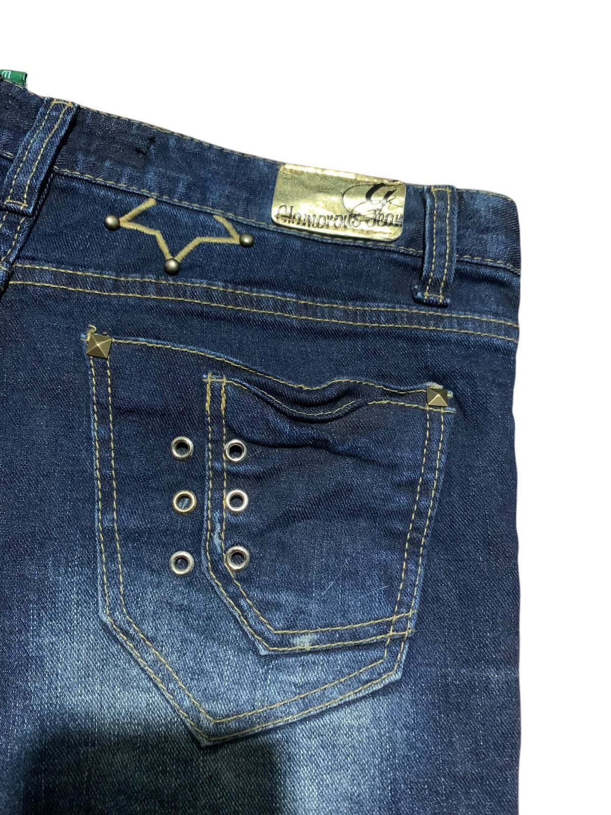 Hysteric Glamour 2000s Glamorous hybrid studded denim side button shorts Size 30" / US 8 / IT 44 - 7 Thumbnail