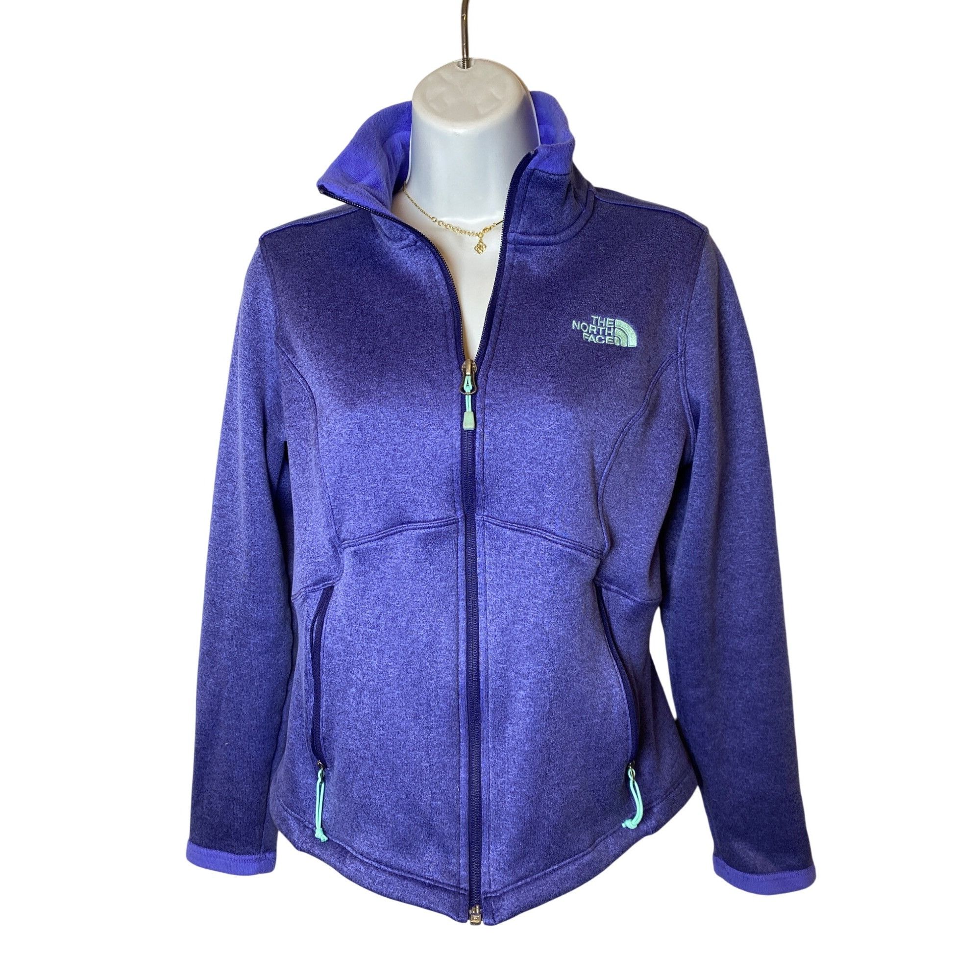 The North Face The North Face Womens Fleece Jacket S Purple Zip-Up, Small Size S / US 4 / IT 40 - 1 Thumbnail
