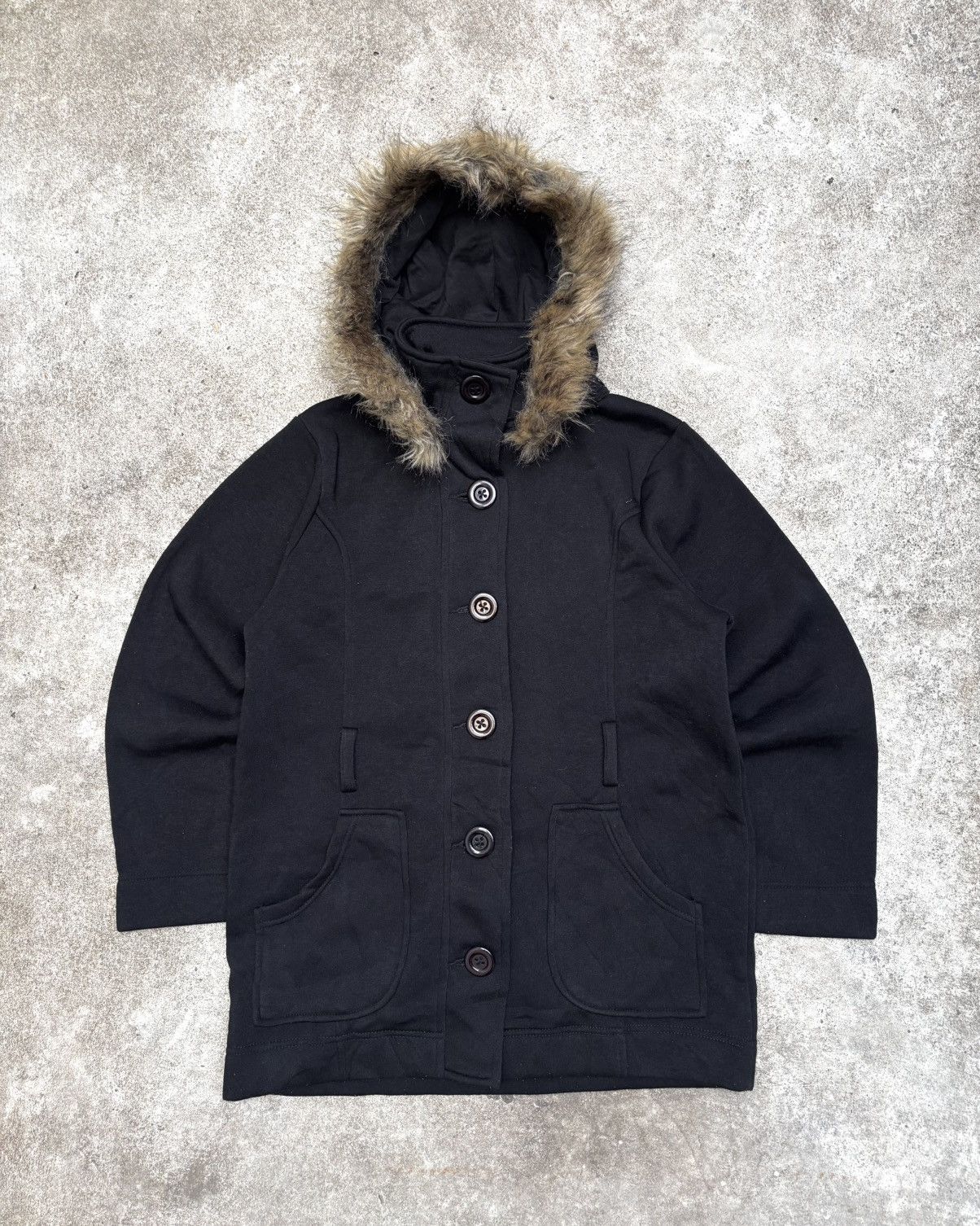 Le Grande Bleu (L.G.B.) Black UNIK Fur Jacket Button Size L / US 10 / IT 46 - 1 Thumbnail