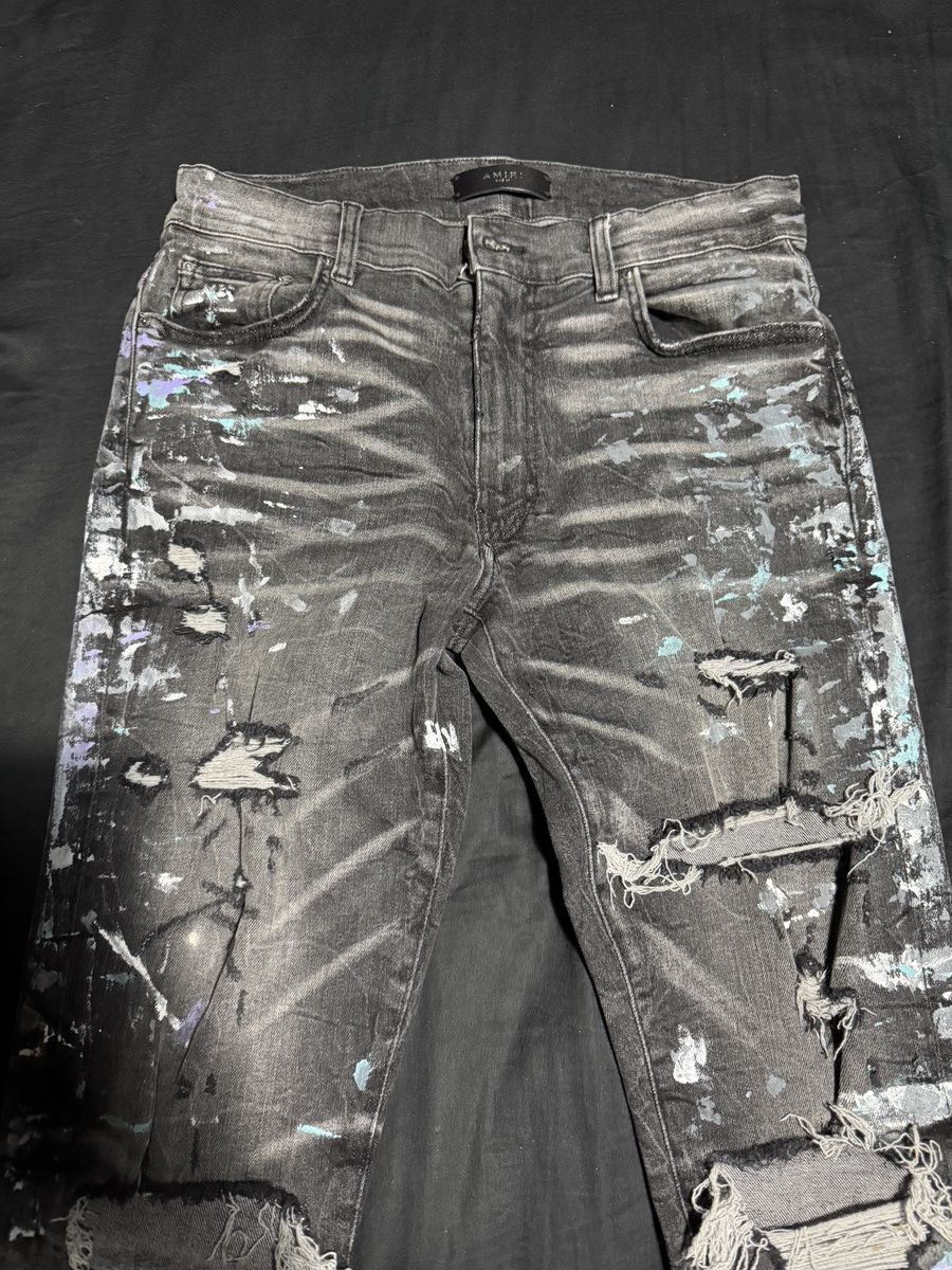 Amiri Amiri Paint Splatter Jeans Size US 31 - 2 Thumbnail
