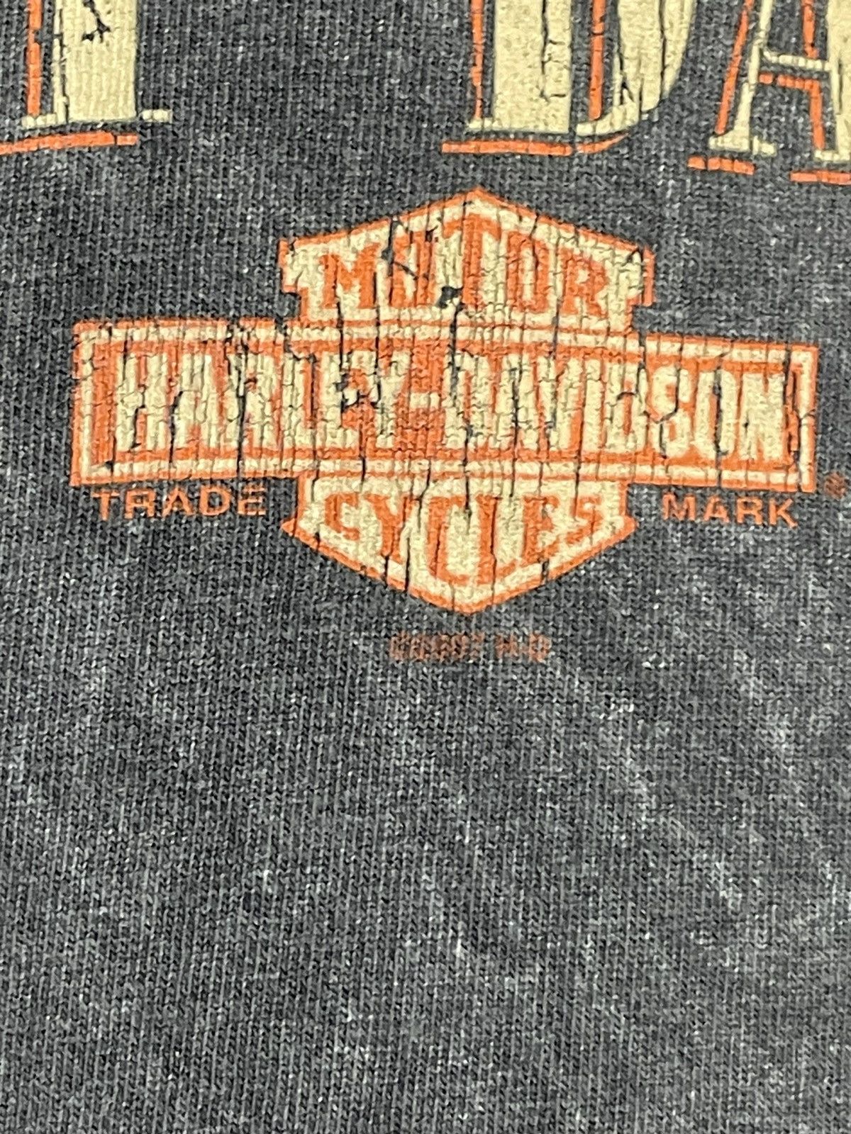 Harley Davidson × Vintage × West Coast Choppers Vintage 2001 Harley Davidson Washed Faded T-shirt Size US L / EU 52-54 / 3 - 8 Thumbnail