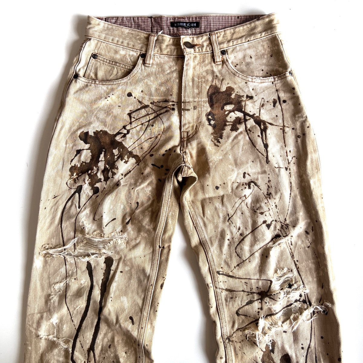 Other YOSHIYUKI KONISHI Bleach & flocky printed design denim Size US 31 - 3 Thumbnail