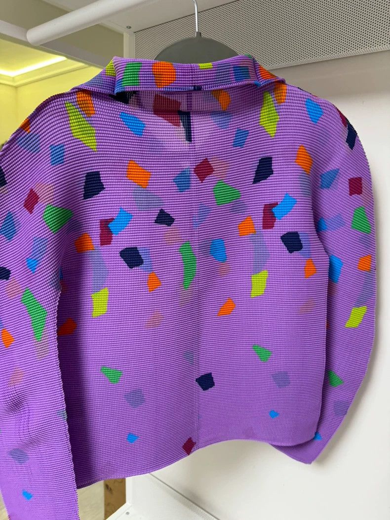 Issey Miyake issey miyake size:one size Purple high-necked long-sleeved Size XXS / US 00 / IT 34 - 2 Thumbnail
