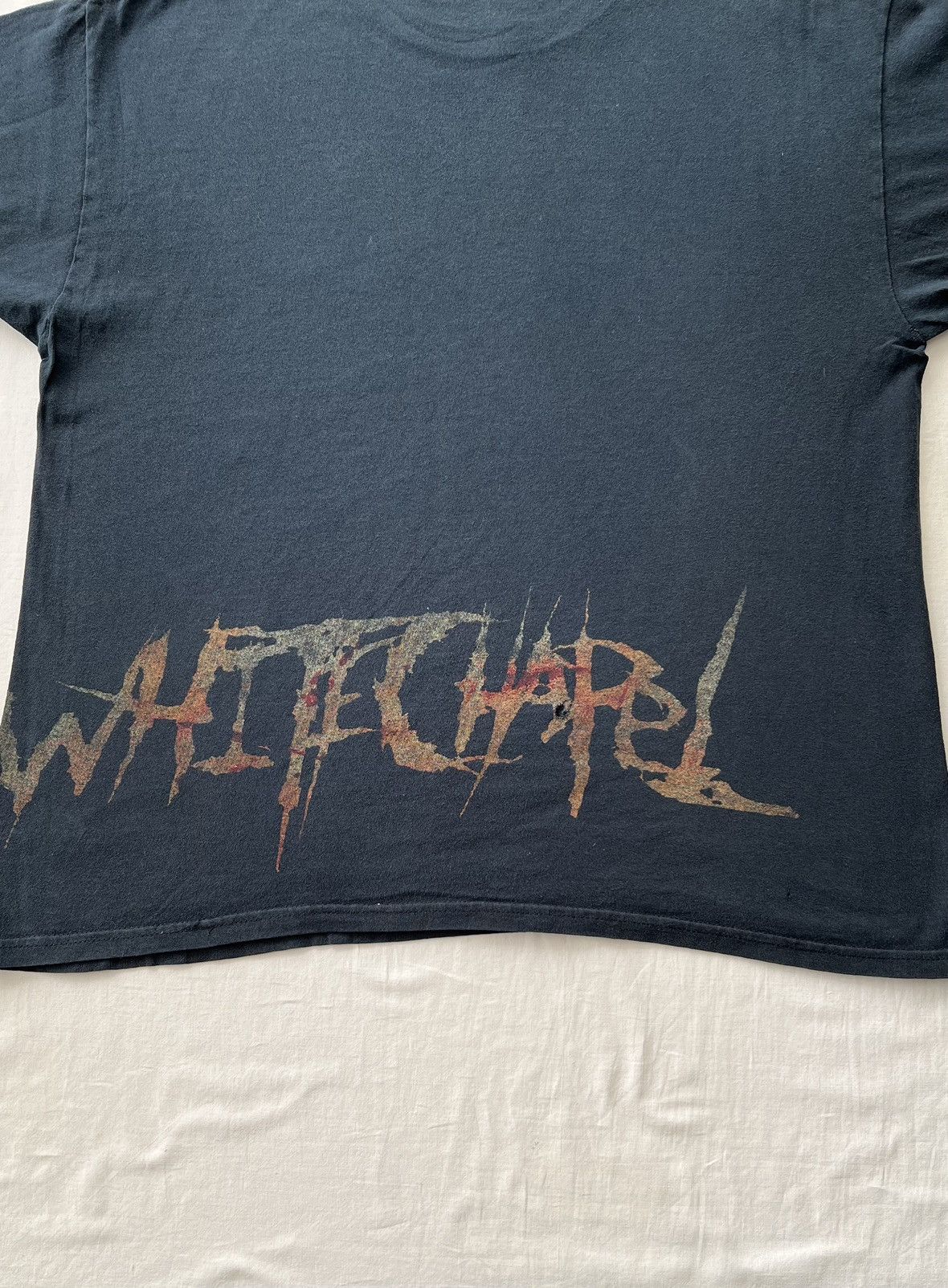 Band Tees Vintage 2000s Whitechapel Deathcore Band Y2k Black T-shirt Size US L / EU 52-54 / 3 - 16 Thumbnail