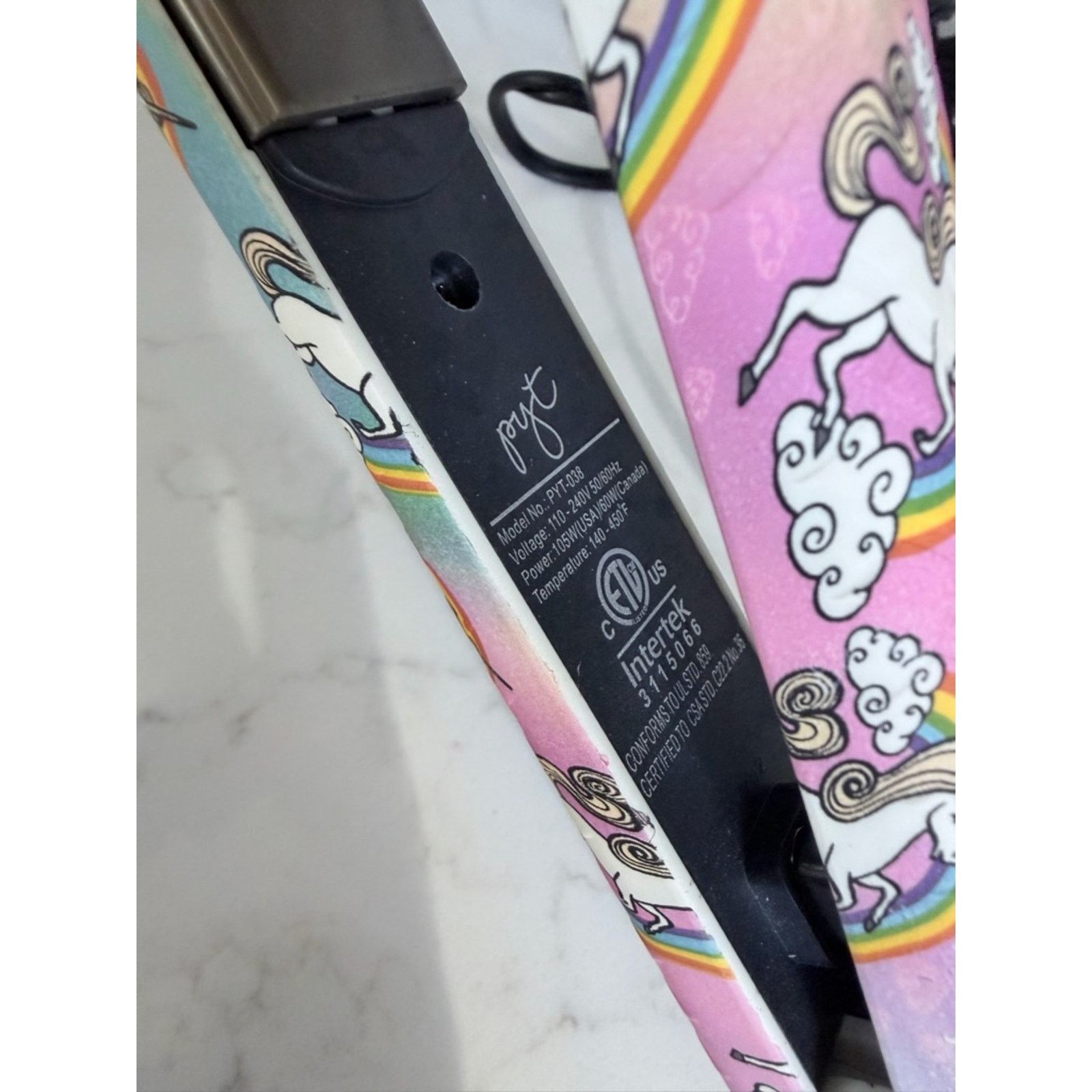 Other PYT Unicorn Rainbow Ceramic Flat Iron Hair Straightener 🎀 Size ONE SIZE - 6 Thumbnail