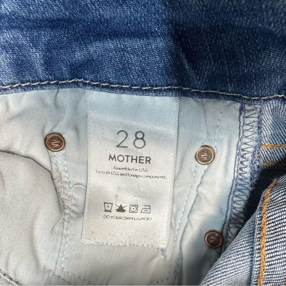 MOTHER MOTHER The Looker Ankle Fray Birds of Paradise Jeans Size 2 Size 28" / US 6 / IT 42 - 7 Thumbnail