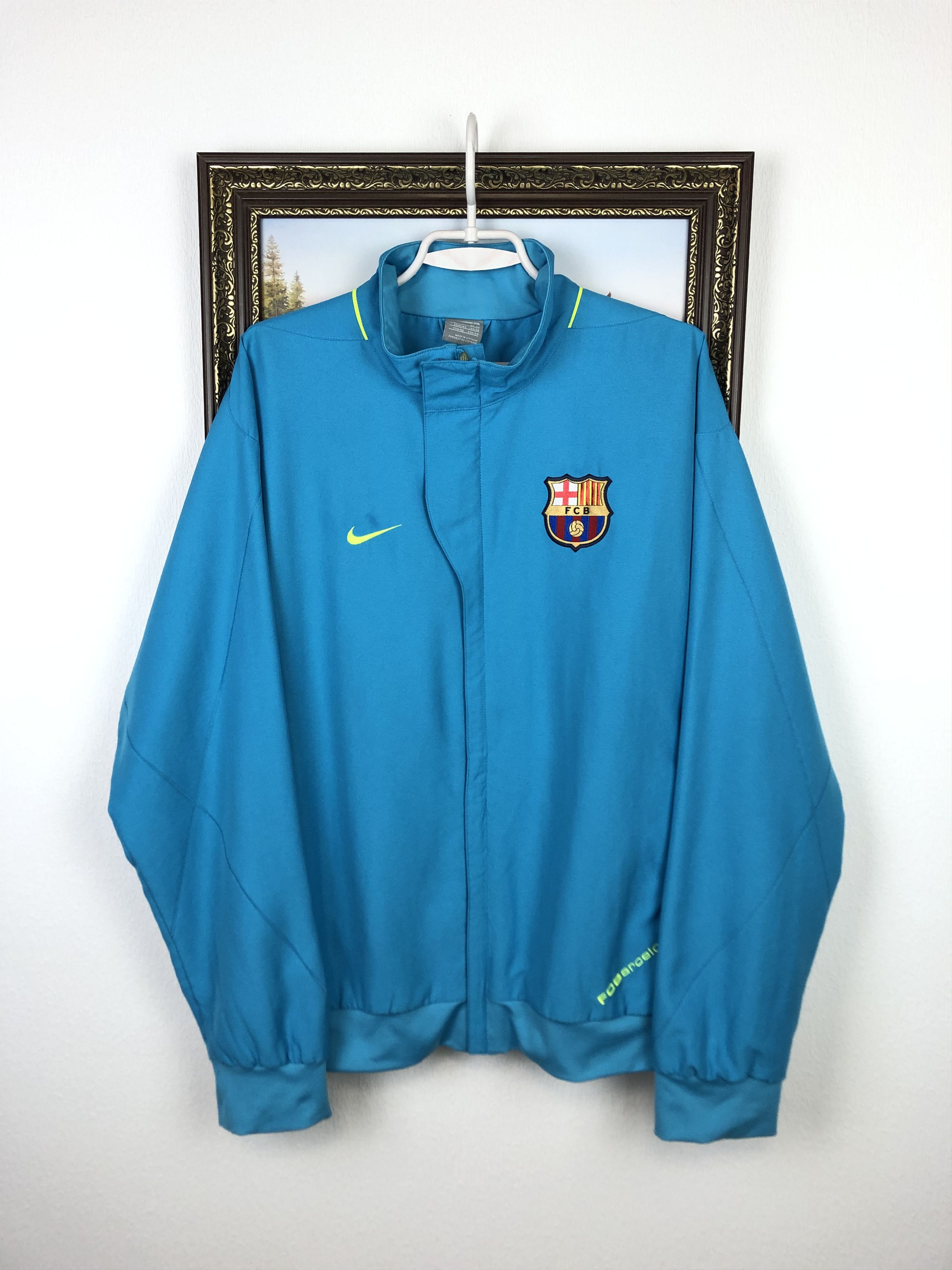 Vintage Nike FC Barcelona Football Jacket Soccer Track