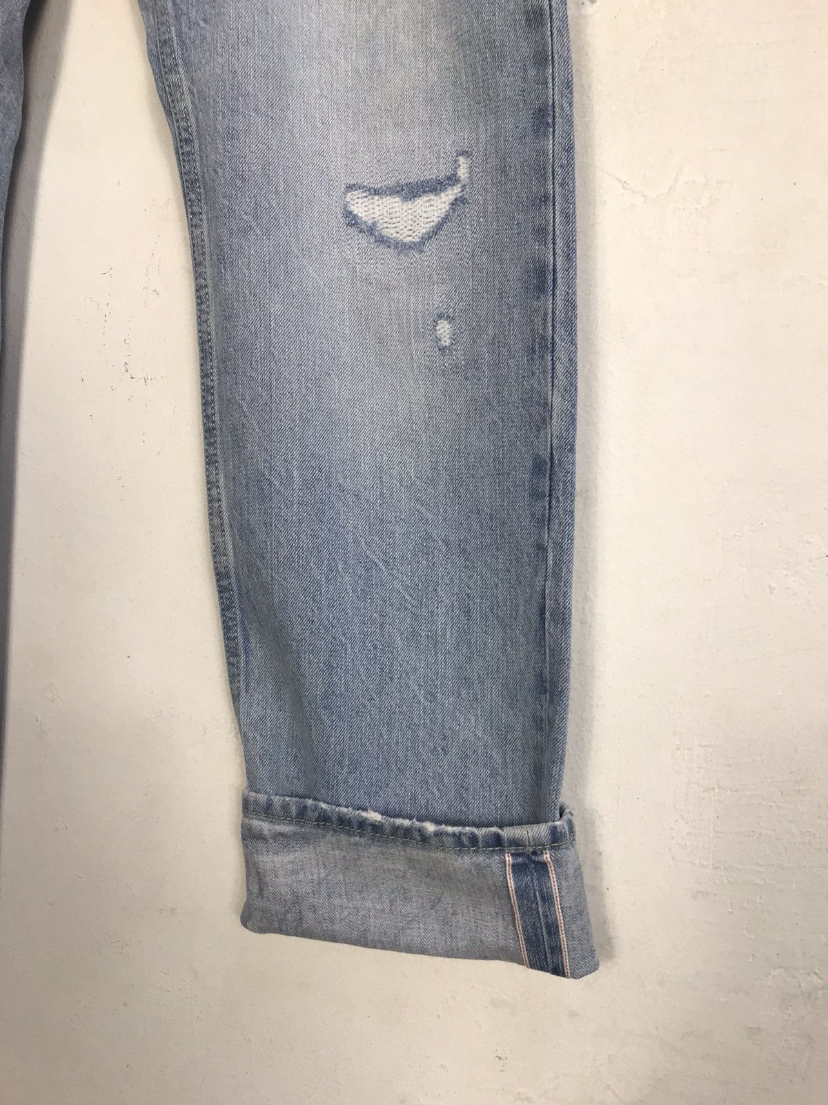 Japanese Brand × Vintage Vintage Goodfellow Selvedge Distressed Denim Jeans Size US 32 / EU 48 - 6 Thumbnail
