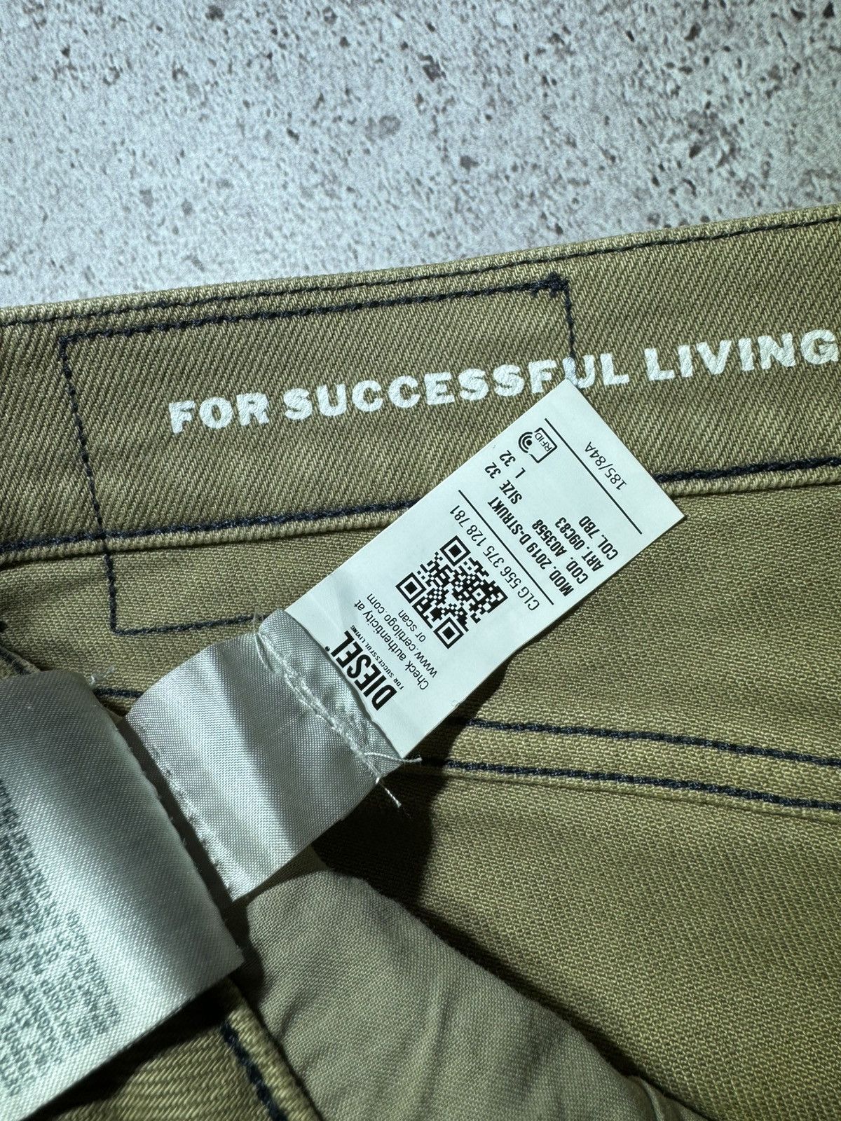 Diesel × Japanese Brand × Vintage Diesel 32 Vintage Beige Denim Classic Jeans y2k Streetwear Size US 32 / EU 48 - 12 Thumbnail