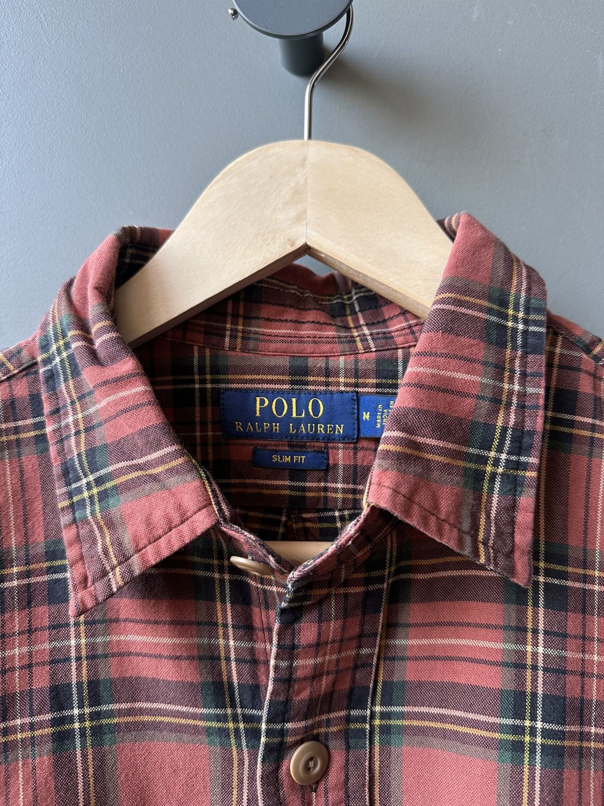 Polo Ralph Lauren Polo Ralph Lauren Check Slim Fit Shirt Size M Size US M / EU 48-50 / 2 - 3 Thumbnail
