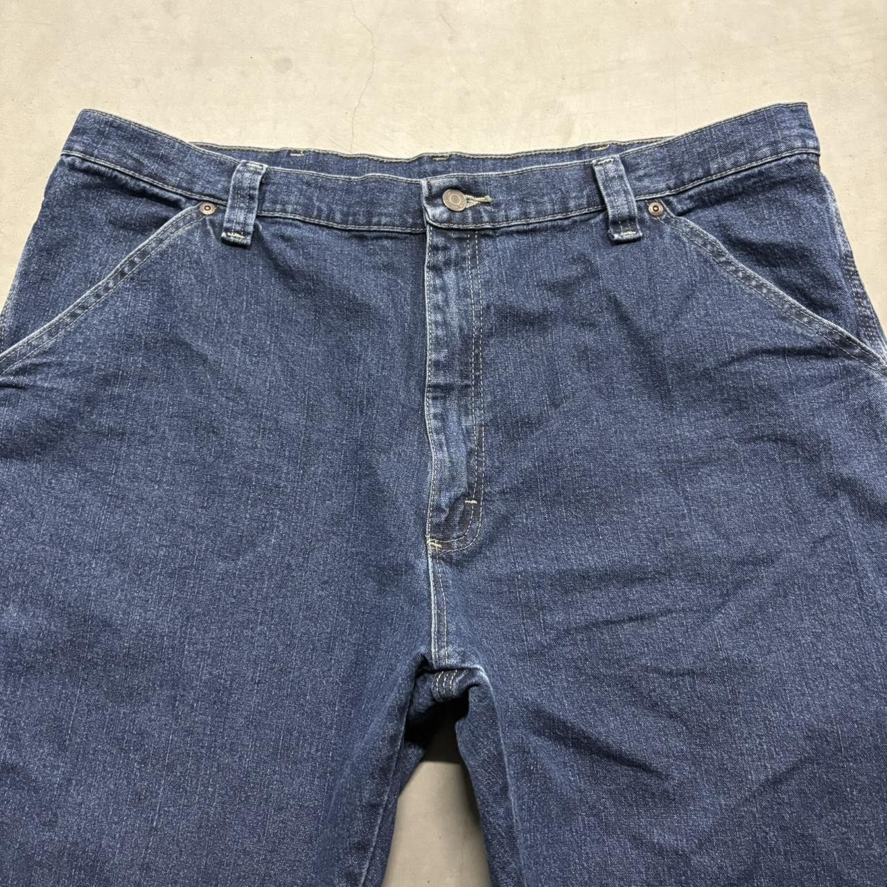 Vintage Crazy Vintage Y2K/2000s Baggy Carpenter Workwear Style Dark Wash Denim Jeans! Size US 38 / EU 54 - 4 Thumbnail