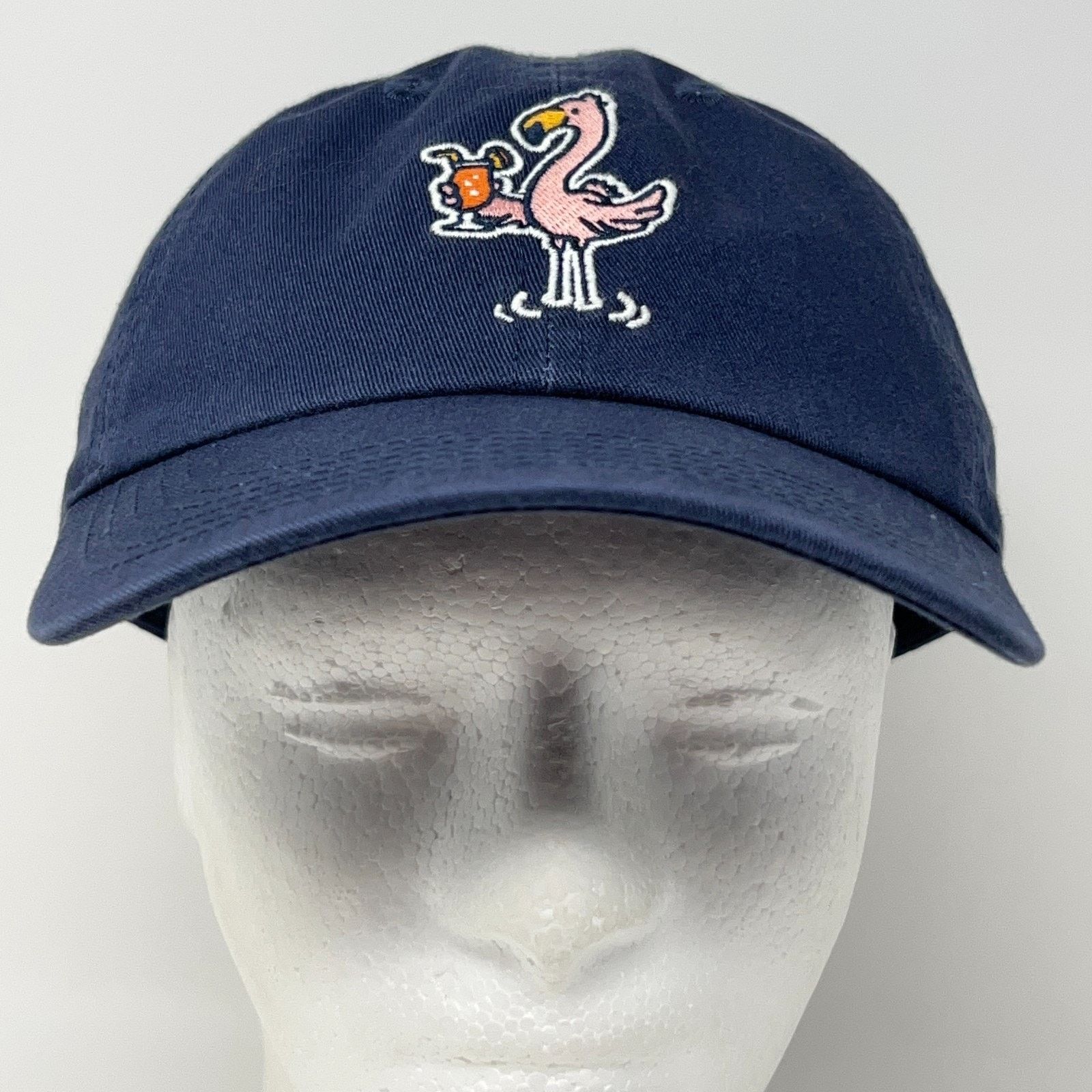 Life is Good Life Is Good Pink Flamingo Cocktail Hat Baseball Cap Blue Size ONE SIZE - 2 Thumbnail
