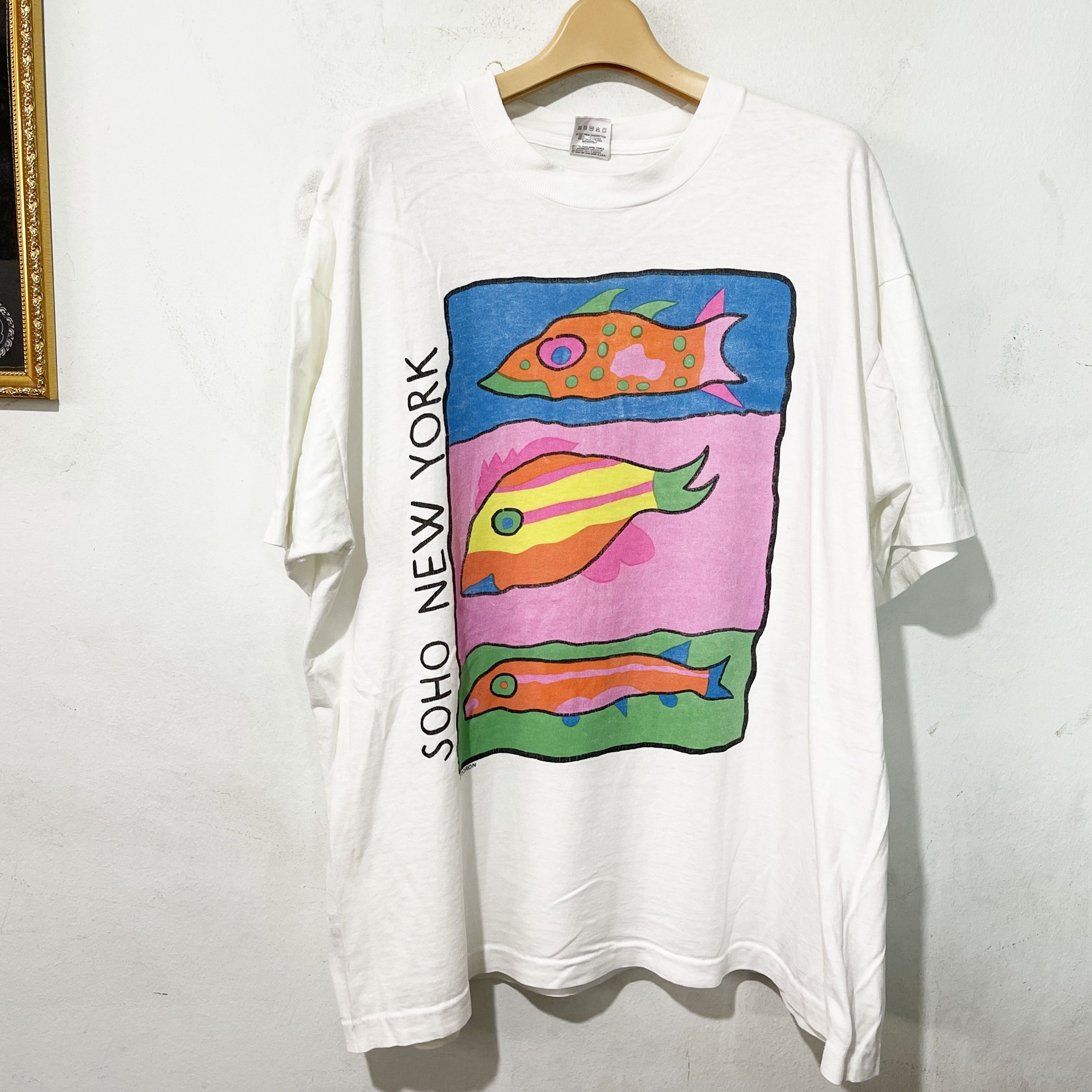 Vintage Vintage 90s Soho New York Shirt Doron Design Shirt Size US XL / EU 56 / 4 - 1 Thumbnail