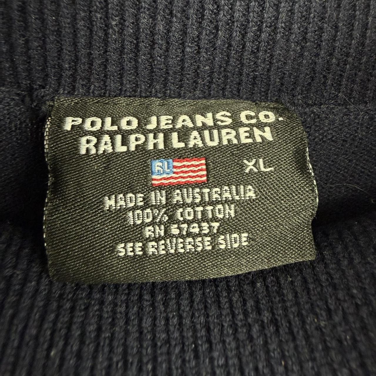 Polo Ralph Lauren VTG Polo Jeans CO Ralph Lauren Men Navy Blue Sweater XL Size US XL / EU 56 / 4 - 2 Thumbnail
