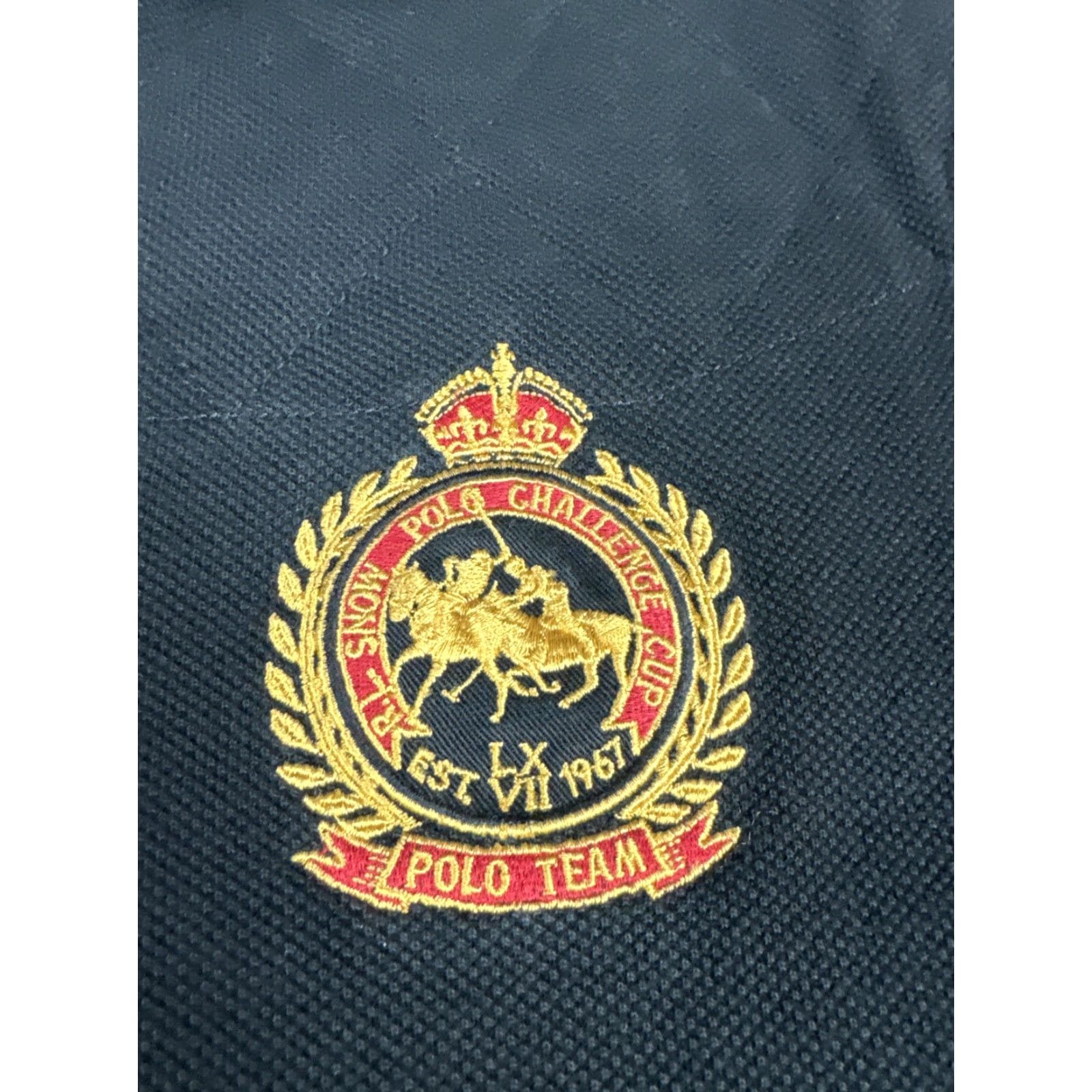 Ralph Lauren VINTAGE Ralph Lauren RL Snow Polo Challenge Cup Black Rugby Shirt L Men Black Rugby Polo Shirt Men L Vintage Black RFC Size US L / EU 52-54 / 3 - 2 Thumbnail