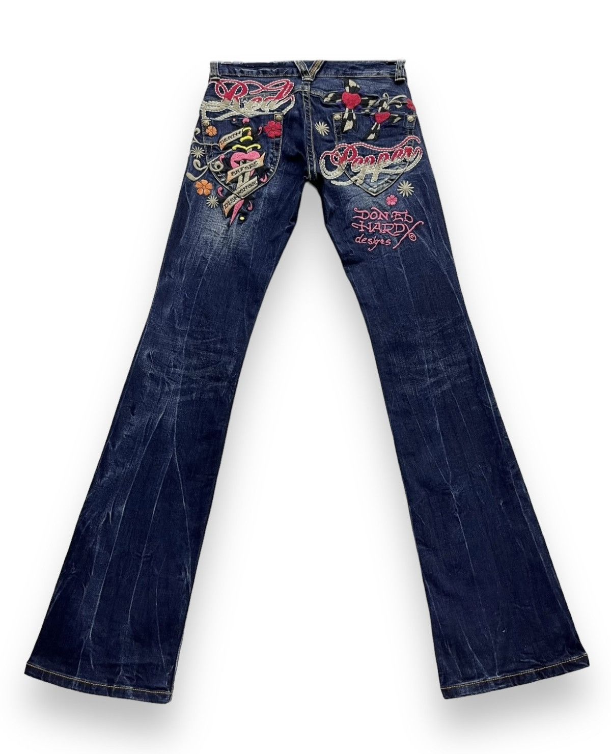 Ed Hardy FYE TATTOO WEAR🔥RED PEPPER x ED HARDY Stretched Denim