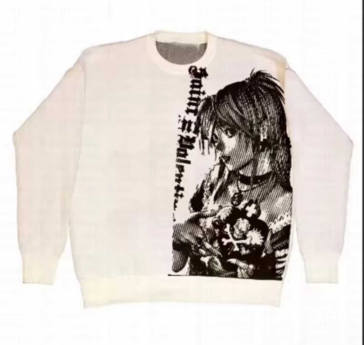 Japanese Brand Y2K Anime Death Note Girl Knit High Quality Sweater Size US M / EU 48-50 / 2 - 3 Thumbnail
