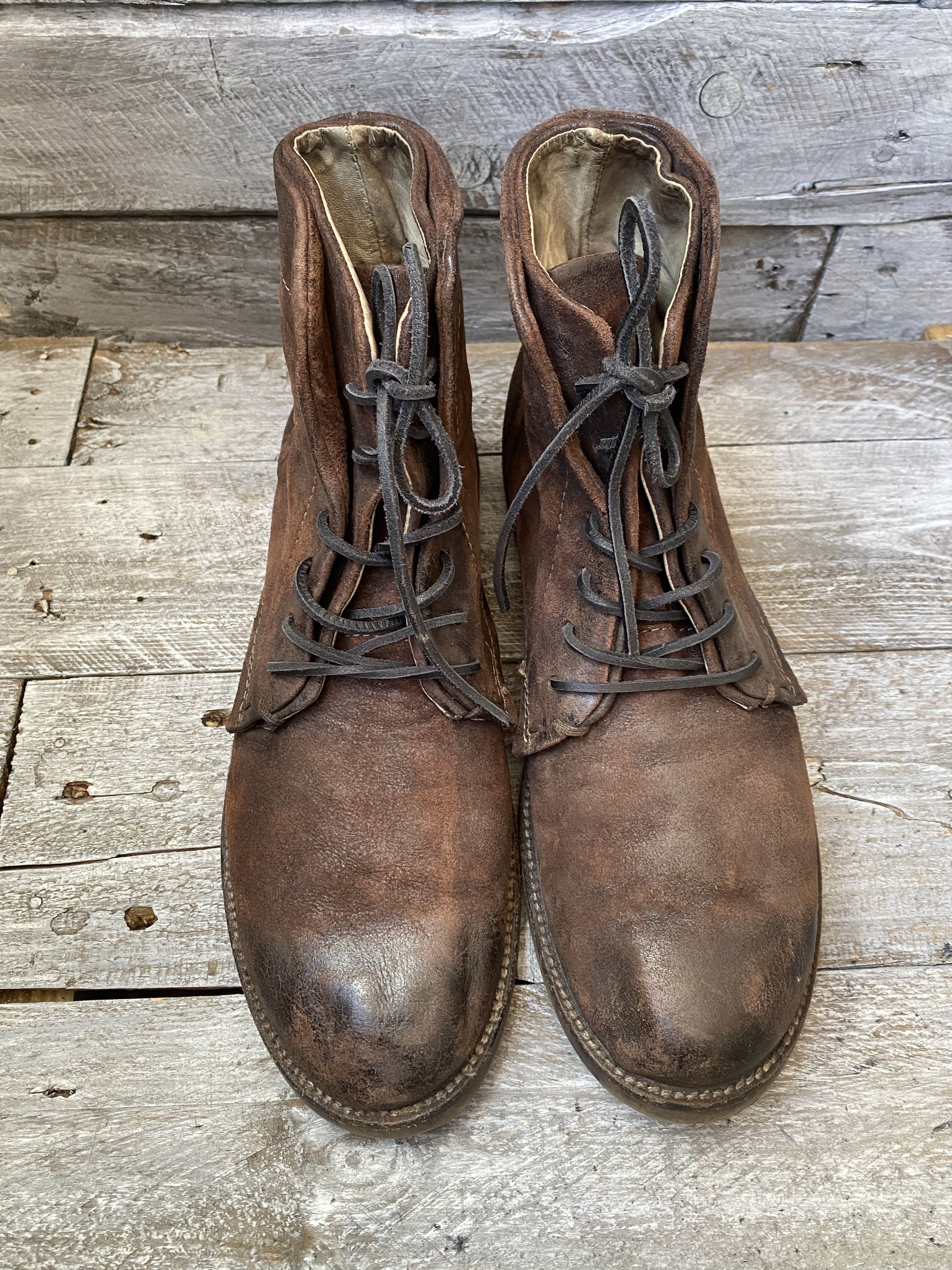 A.S.98 As.98 brown burnished ankle biker combat boots sz 42 Size US 9 / EU 42 - 10 Thumbnail