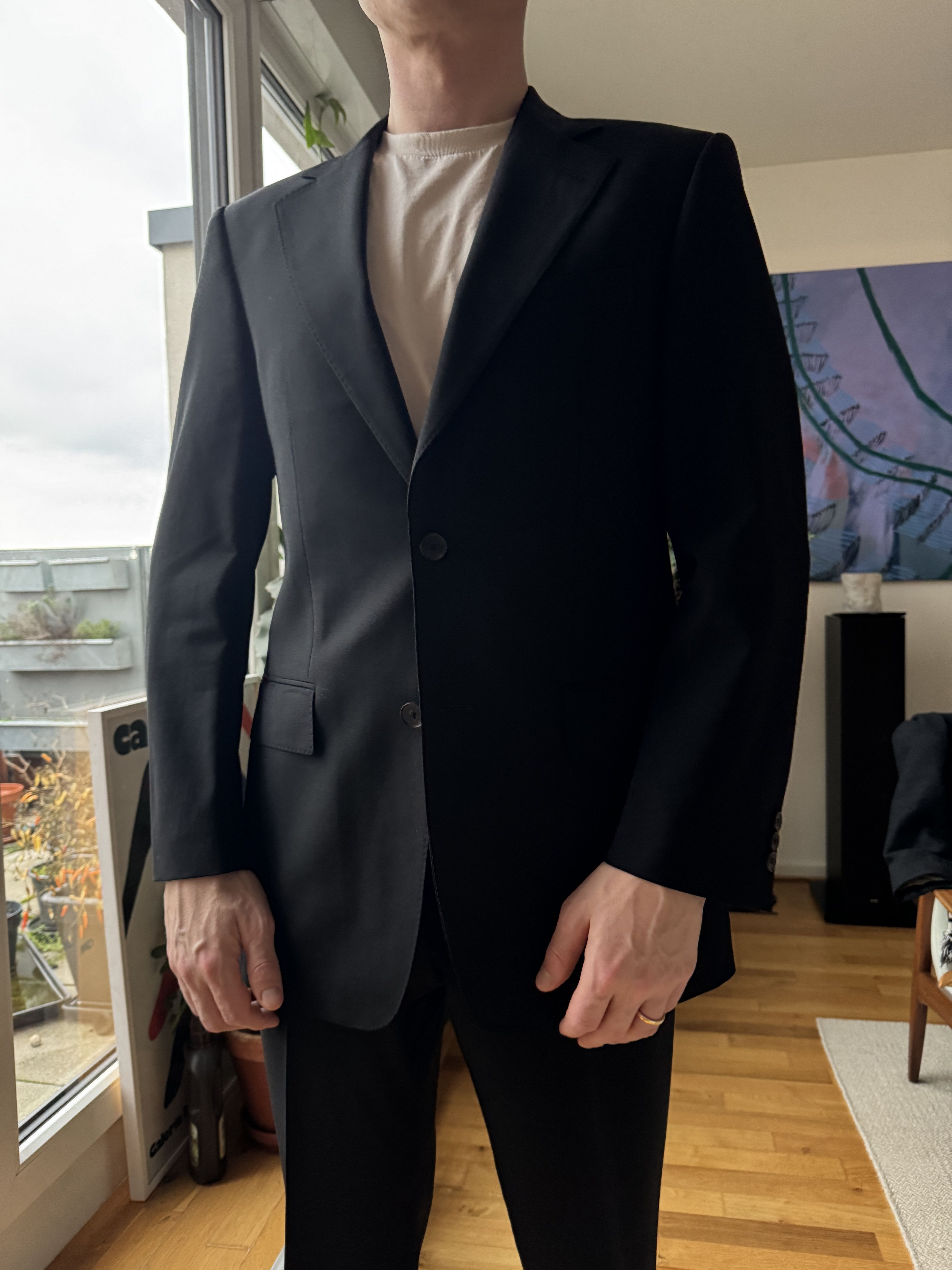 Joop! Joop! Classic Black Suit Size 44R - 6 Thumbnail