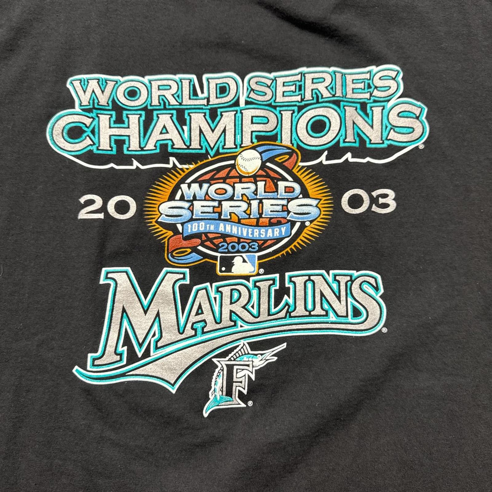 Other Vintage Y2k 2003 World Series Champion Miami Marlins T-Shirt Size US XL / EU 56 / 4 - 3 Thumbnail
