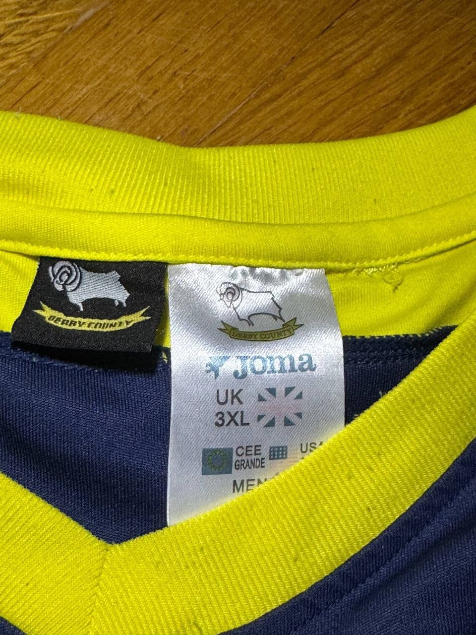 Joma Joma Derby County FC 2005 away soccer jersey tee Size US XXL / EU 58 / 5 - 4 Thumbnail