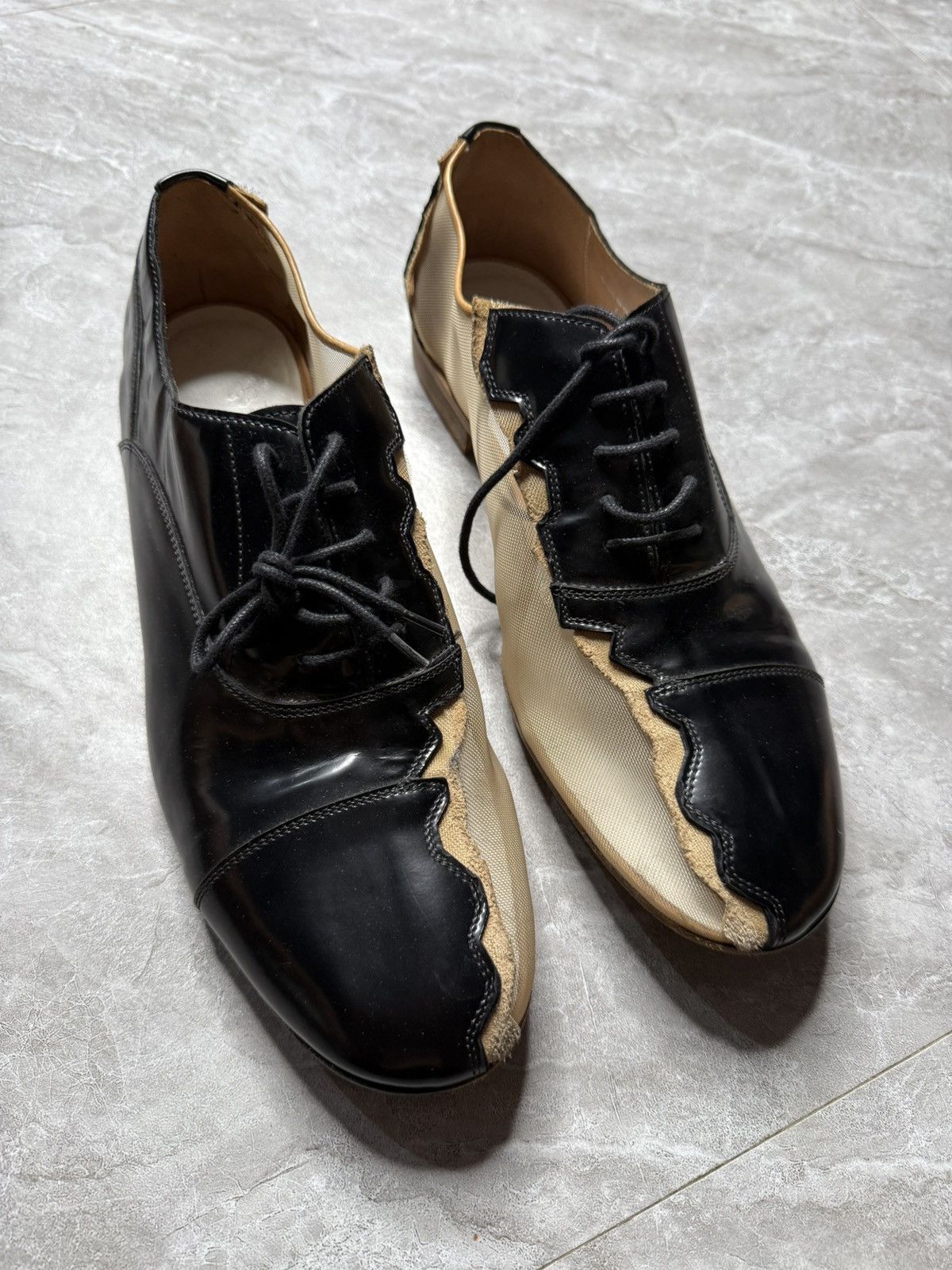 Maison Margiela Maison Margiela Line 22 Mesh Cut Out derbies Size US 8 / EU 41 - 1 Thumbnail