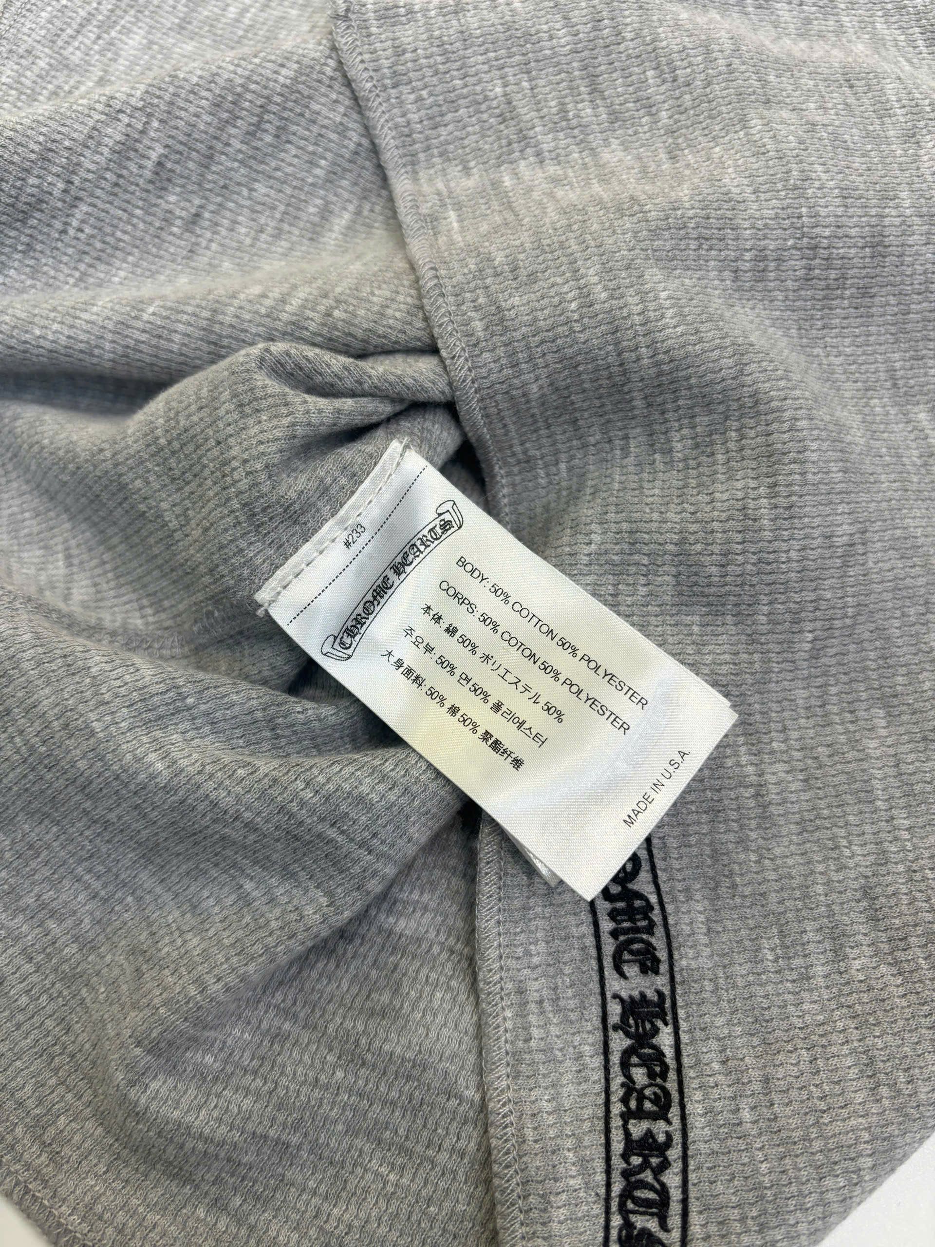 Chrome Hearts CHROME HEARTS Scroll Thermal Long T Shirt GRAY Size US L / EU 52-54 / 3 - 12 Thumbnail