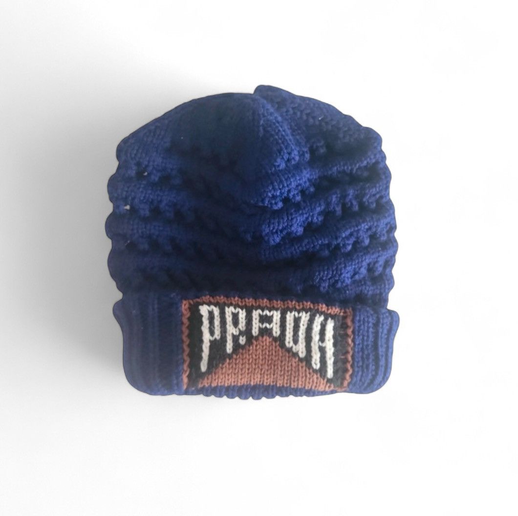 PRADA ニット帽　FW 2007 コレクション Prada Purple Mohair Knit Beanie Hat FW 2007 | Grailed