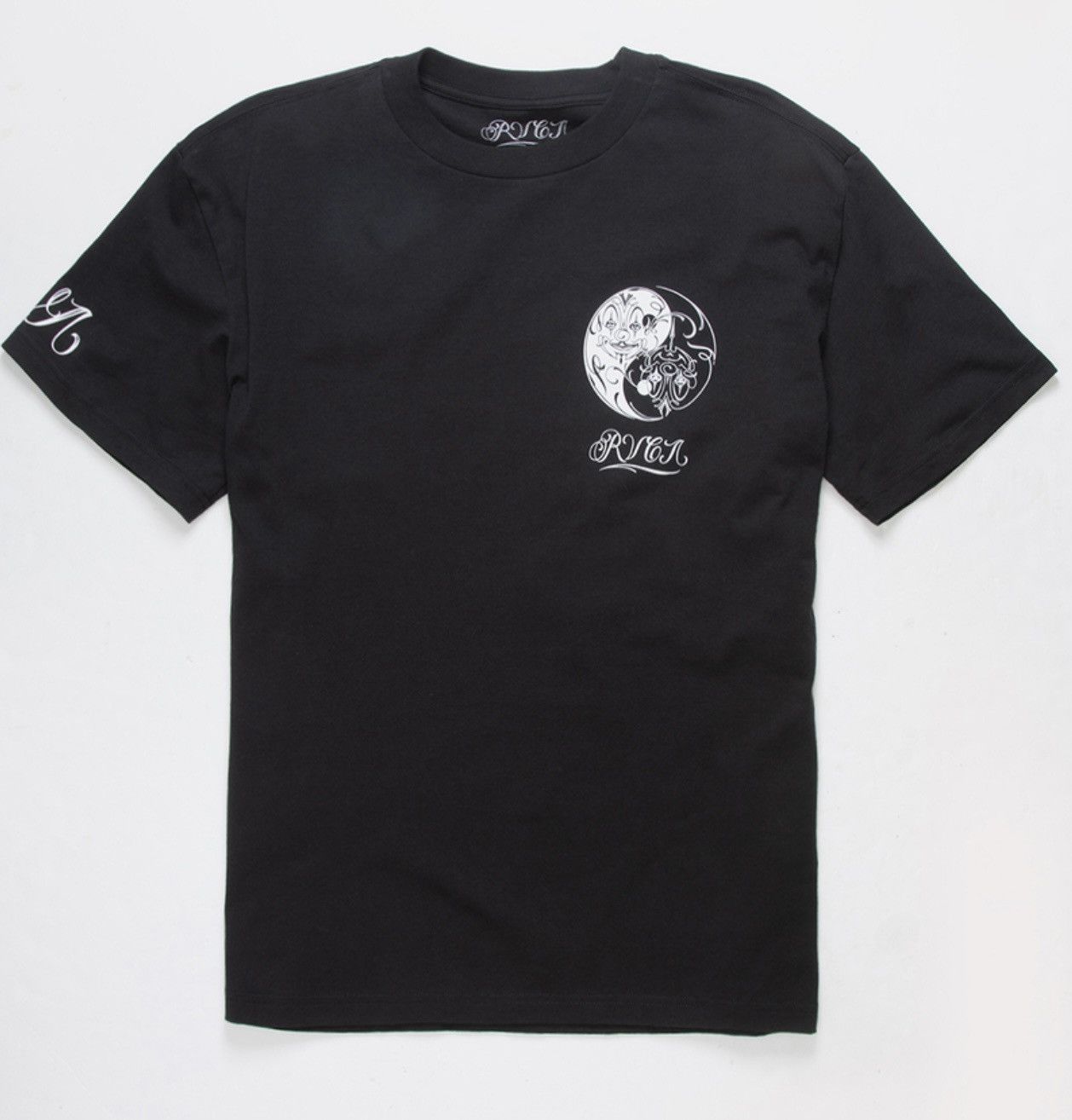 Designer × RVCA ⚡️ RVCA x Mr Cartoon YING YANG Tee Shirt Black 2XL XXL ⚡️ Size US XXL / EU 58 / 5 - 3 Thumbnail