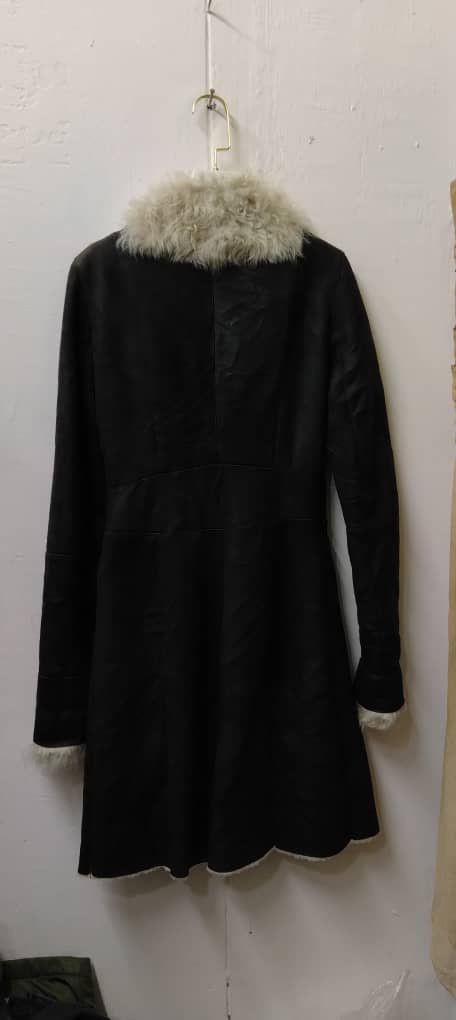 Vintage Ventcouvert black lambskin and Toscana shearling long coat. Size XS / US 0-2 / IT 36-38 - 3 Thumbnail