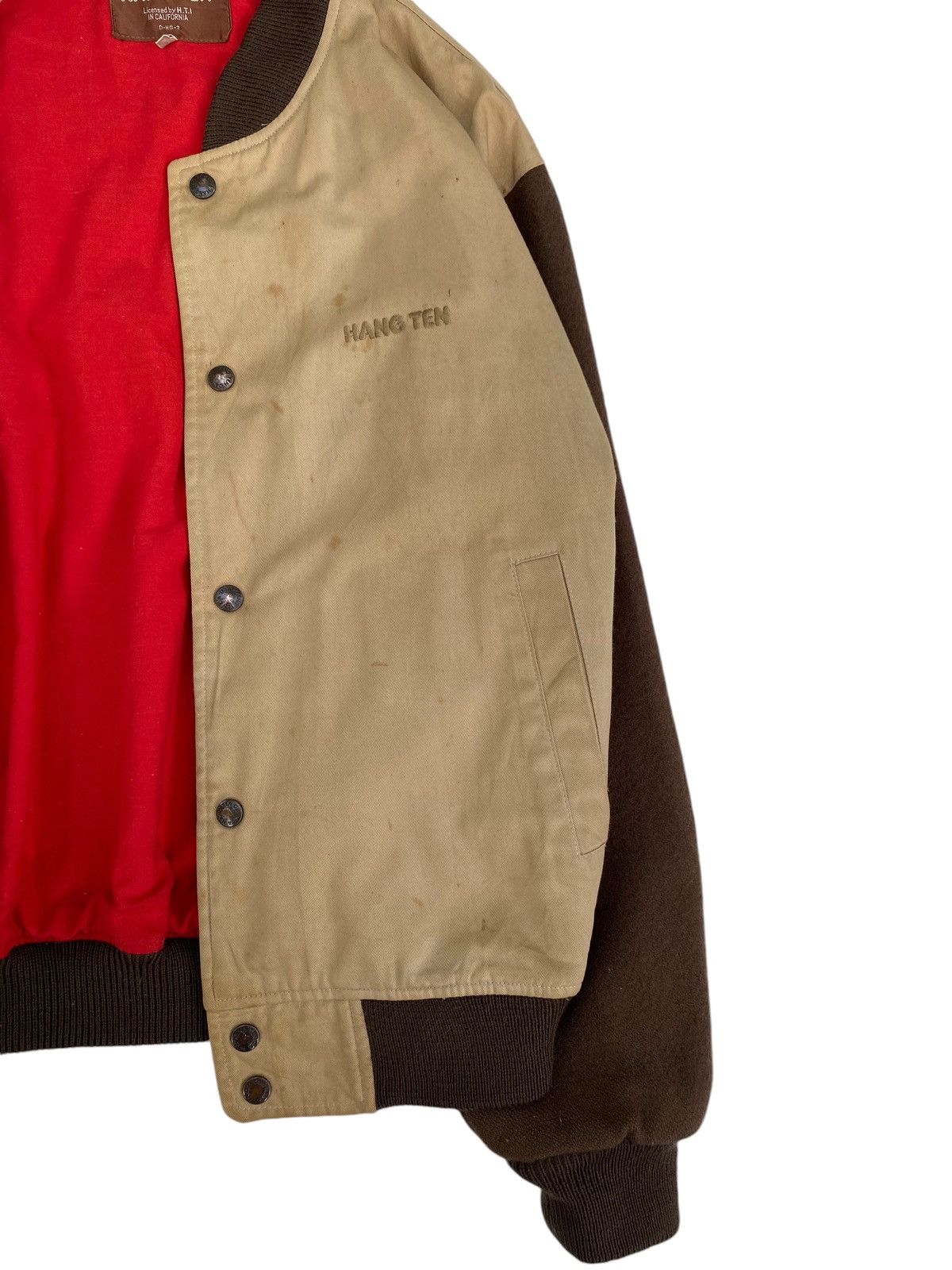 Hang Ten × Vintage Vtg Hang Ten Bomber Jacket Size US L / EU 52-54 / 3 - 9 Thumbnail