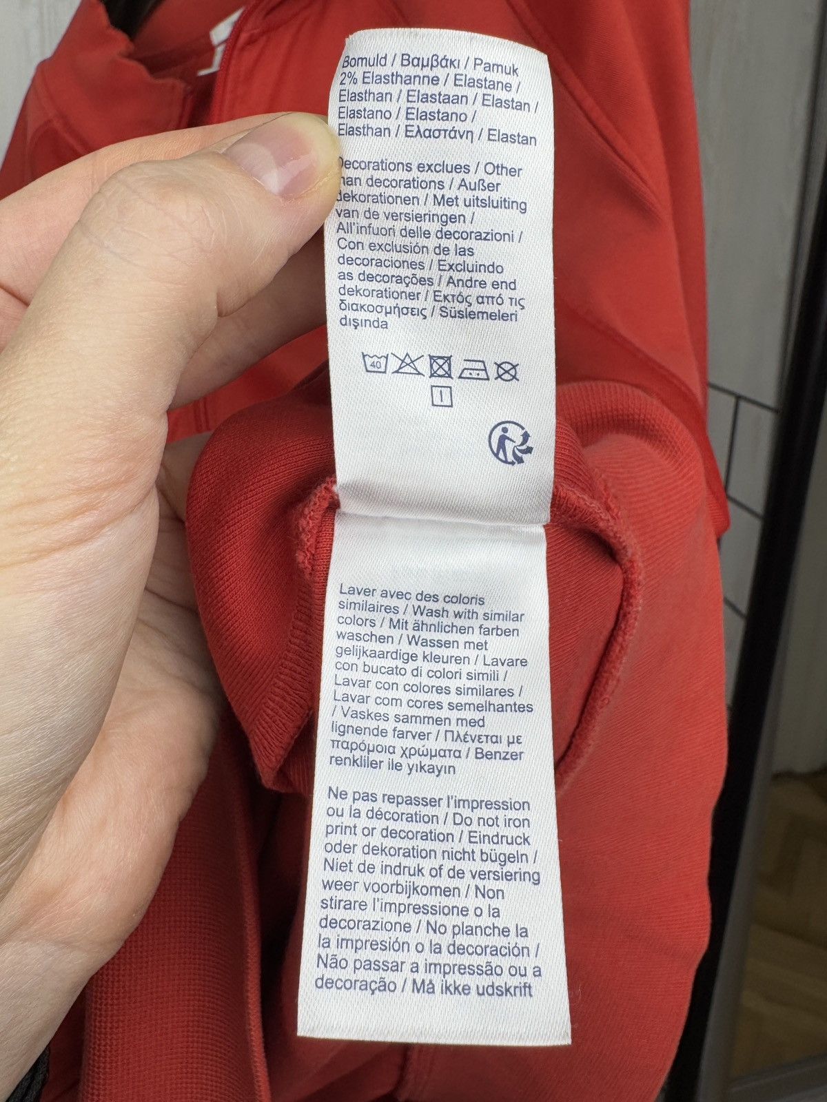 Lacoste Lacoste Live Red Full Zip Track Top Jacket Sweater Unisex Size US XXL / EU 58 / 5 - 14 Thumbnail