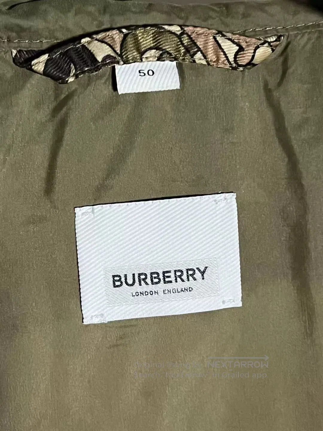 Burberry Burberry Green Camo TB Logo Zip Jacket. Size US L / EU 52-54 / 3 - 3 Thumbnail