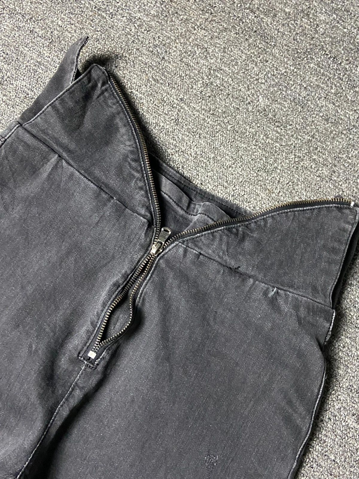 Japanese Brand Ayuko Studio Brand Skinny Jeans with Metal Zipper (163) Size 29" - 14 Thumbnail