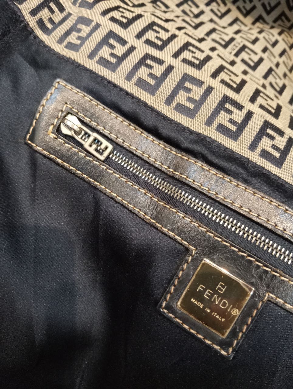 Fendi FENDI ZUCCA MONOGRAM MAMMA BAGUETTE SHOULDER BAG Size ONE SIZE - 17 Thumbnail