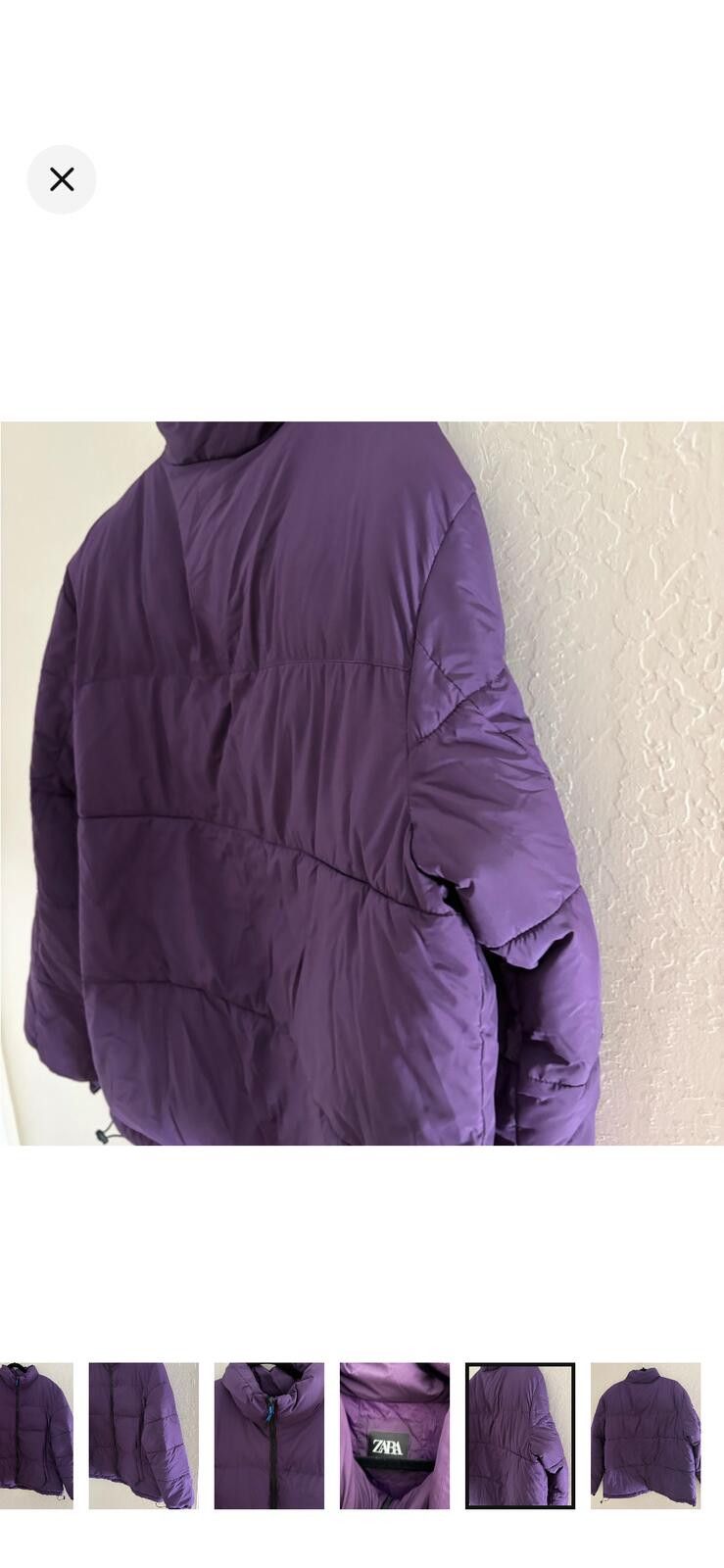 Zara Zara Men's Bold Purple Puffer Jacket Size US XXL / EU 58 / 5 - 5 Thumbnail