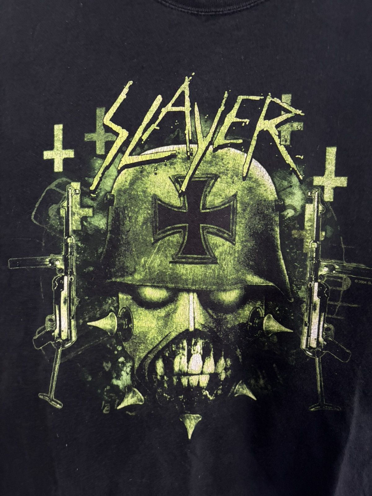 Band Tees Slayer 2004 Tour Gas Mask Tee Size US L / EU 52-54 / 3 - 2 Thumbnail